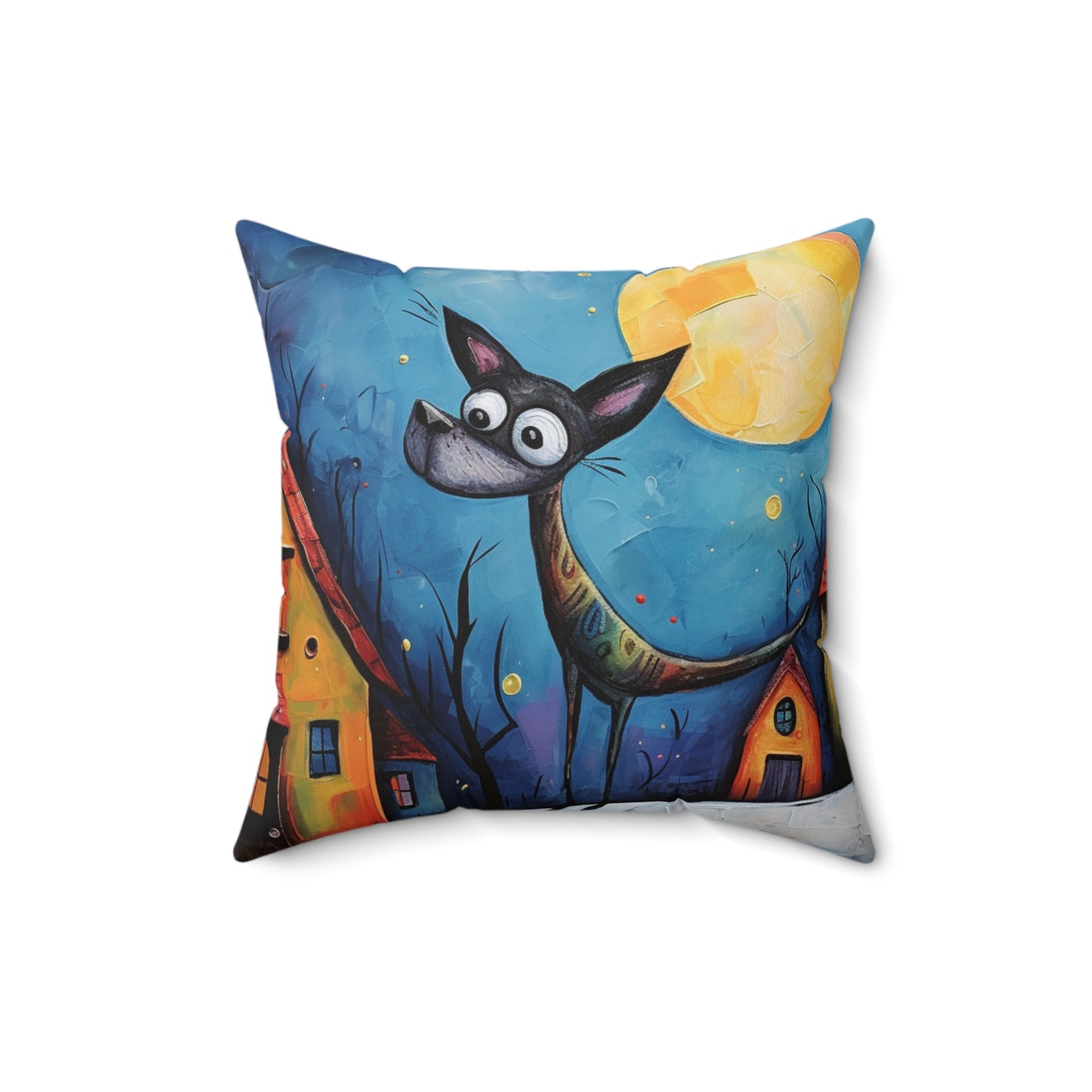 Galina & Burch Style | Guard Dog | Square Throw Pillow - Pup Culture Designs