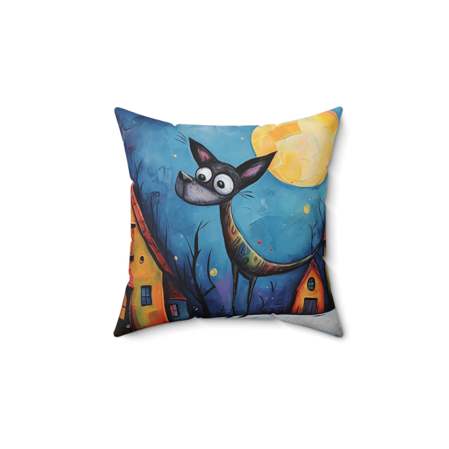 Galina & Burch Style | Guard Dog | Square Throw Pillow - Pup Culture Designs