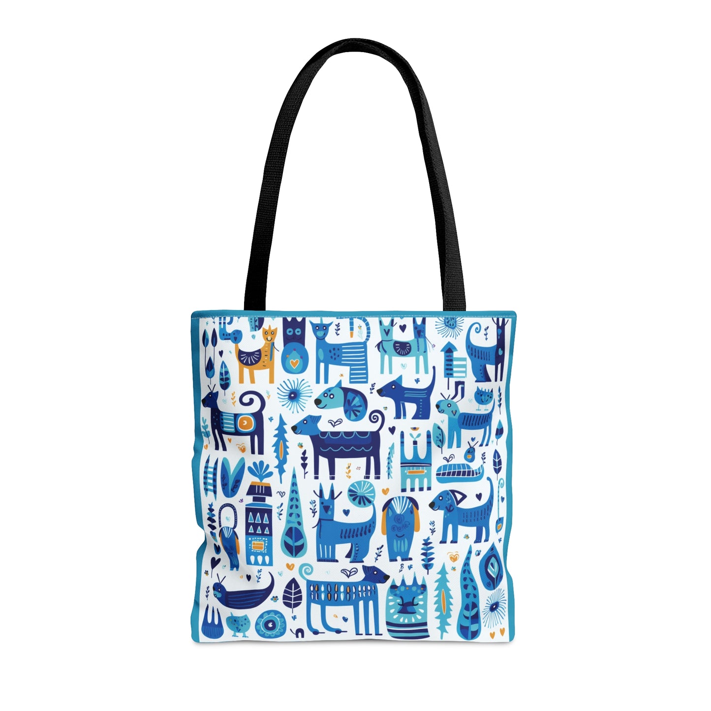 Icons | Light Blue Icons | Tote Bag - Pup Culture Designs