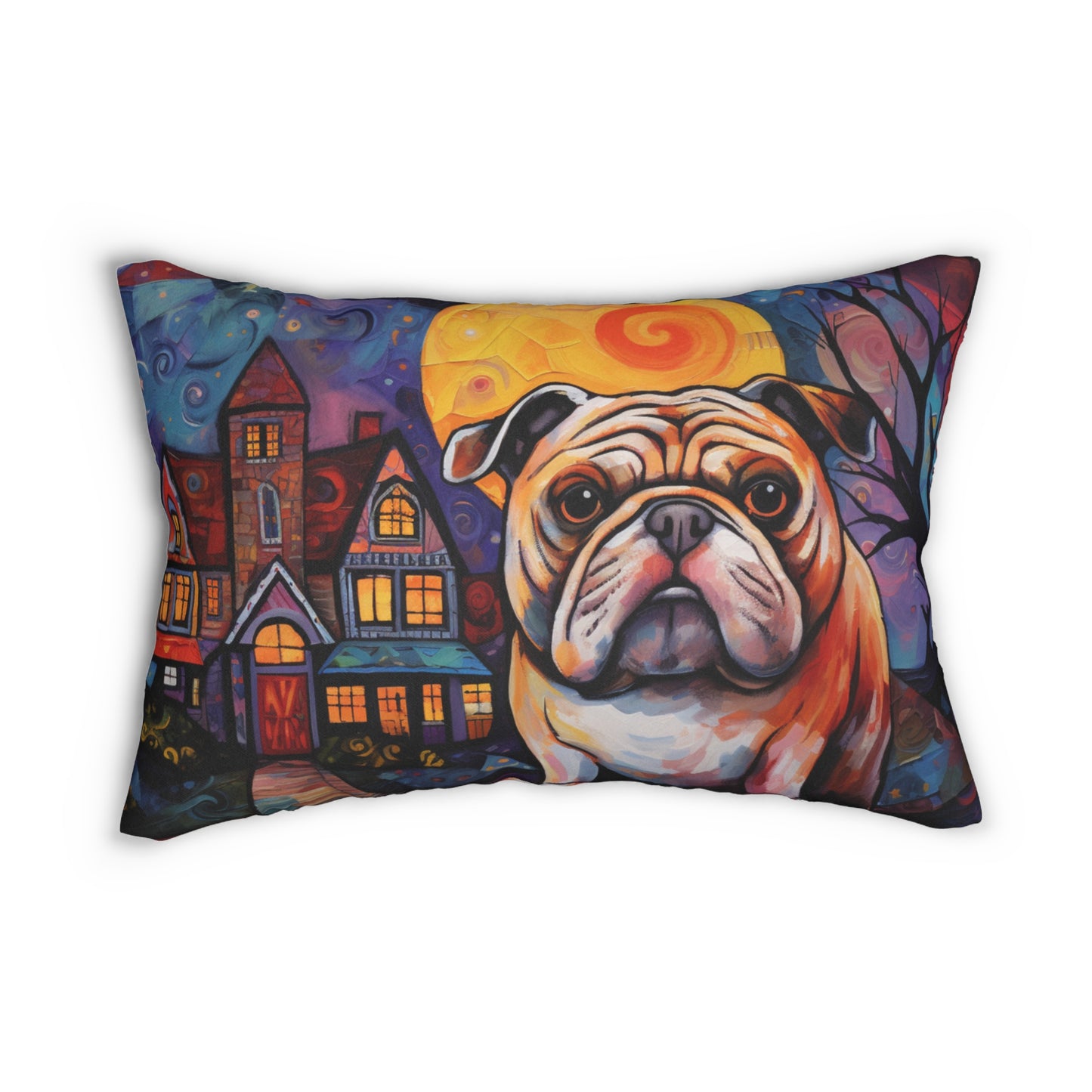 Galina & Burch Style | Choose Dog Breed | Artistic New Spun Polyester Lumbar Pillow