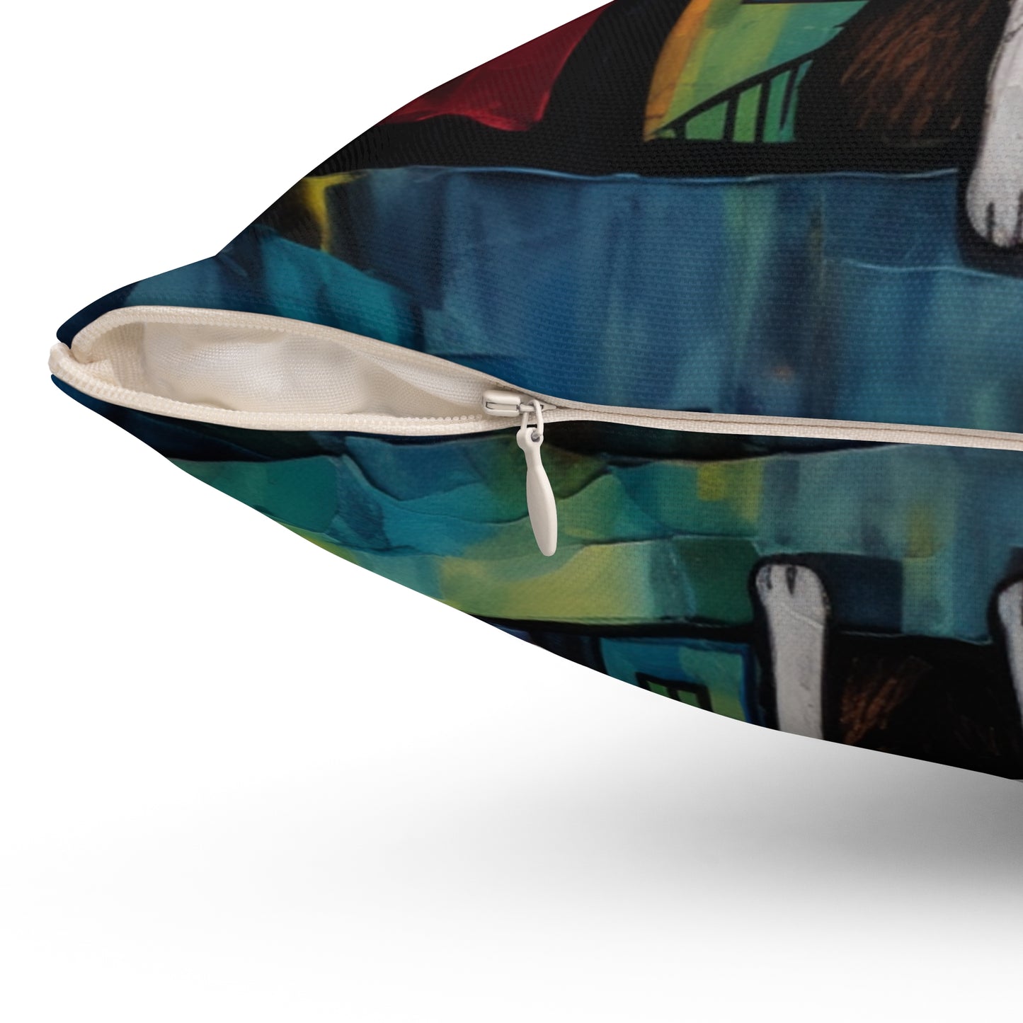 Galina & Burch Style | Howlin' At The Moon | Square Throw Pillow - Pup Culture Designs