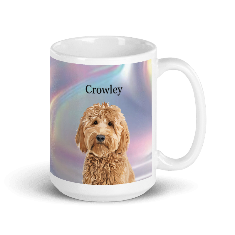 Dog Portrait Mug | Opal - custom-dog-portrait-mug-opal