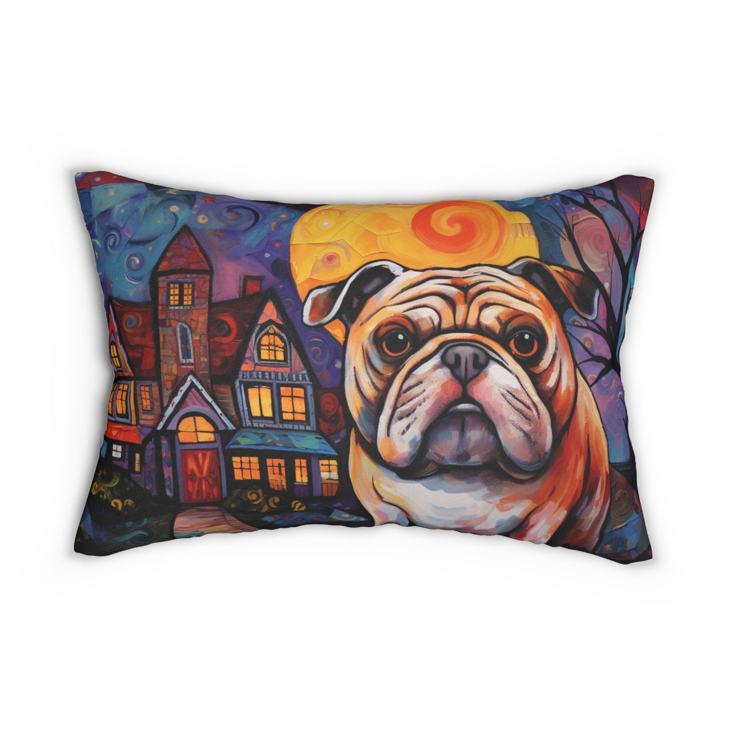 Galina & Burch Style | Choose Dog Breed | Artistic New Spun Polyester Lumbar Pillow