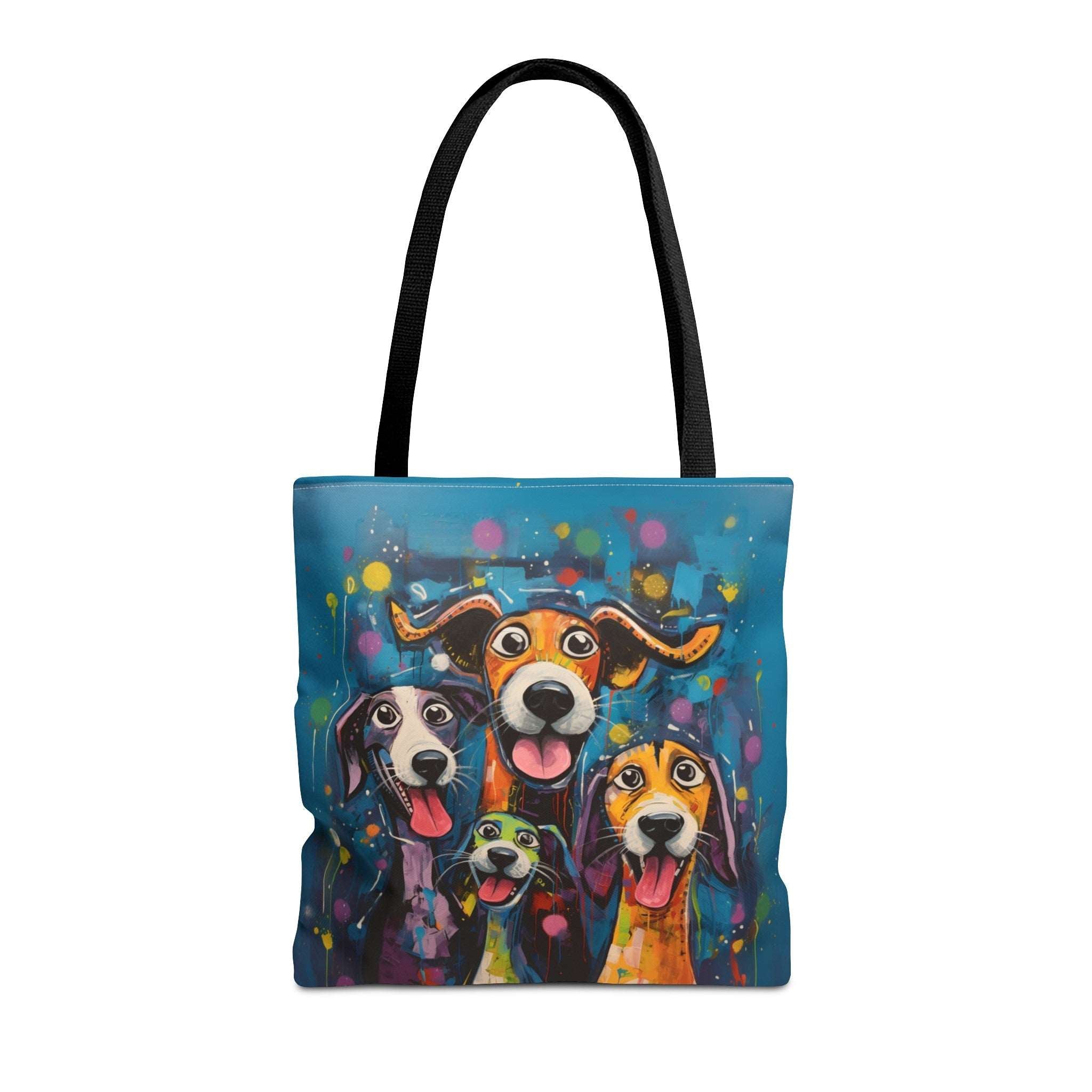 Dinner Time! Dog Art Original Design Tote Bag - dinner-time-dog-art-original-design-tote-bag
