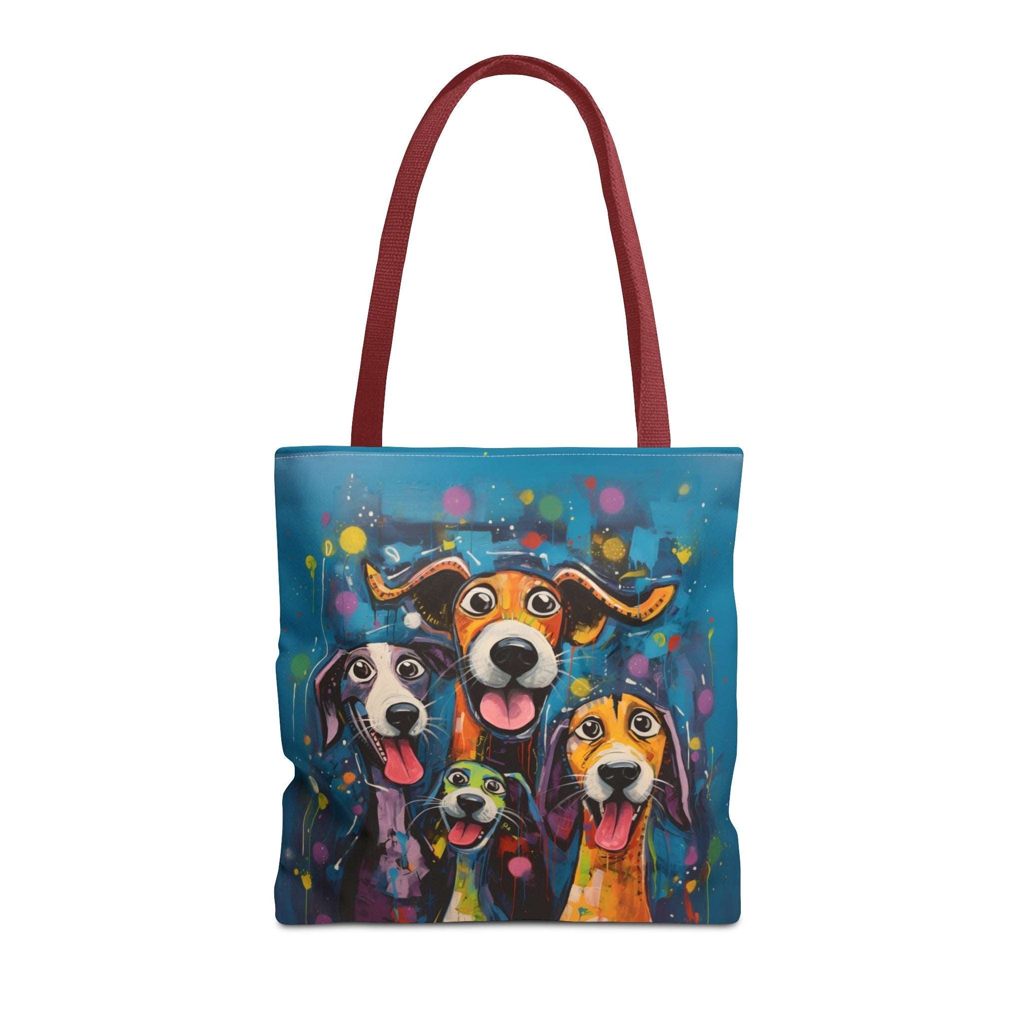 Dinner Time! Dog Art Original Design Tote Bag - dinner-time-dog-art-original-design-tote-bag