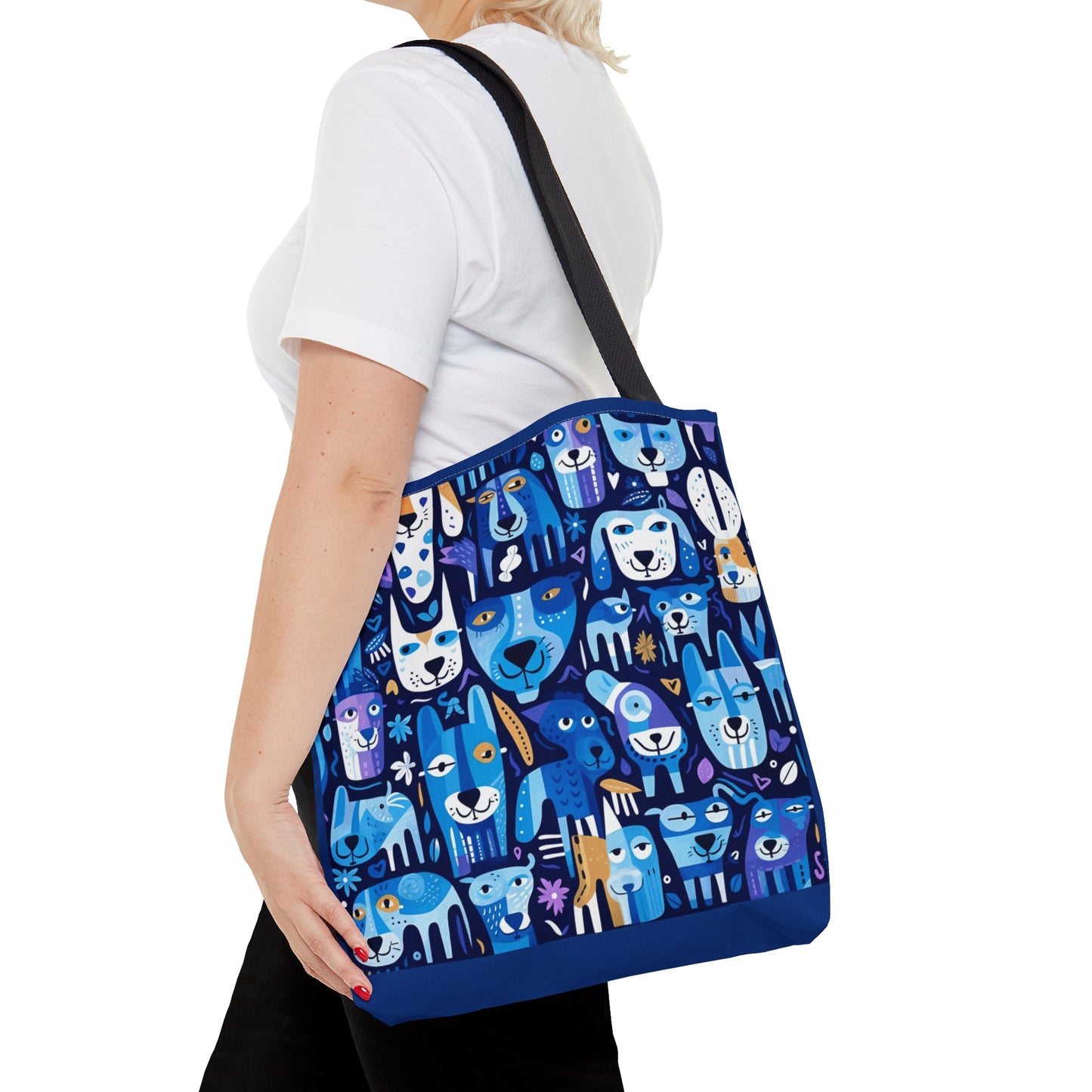 Icons | Blue Whimsical Dogs | Tote Bag - Pup Culture Designs