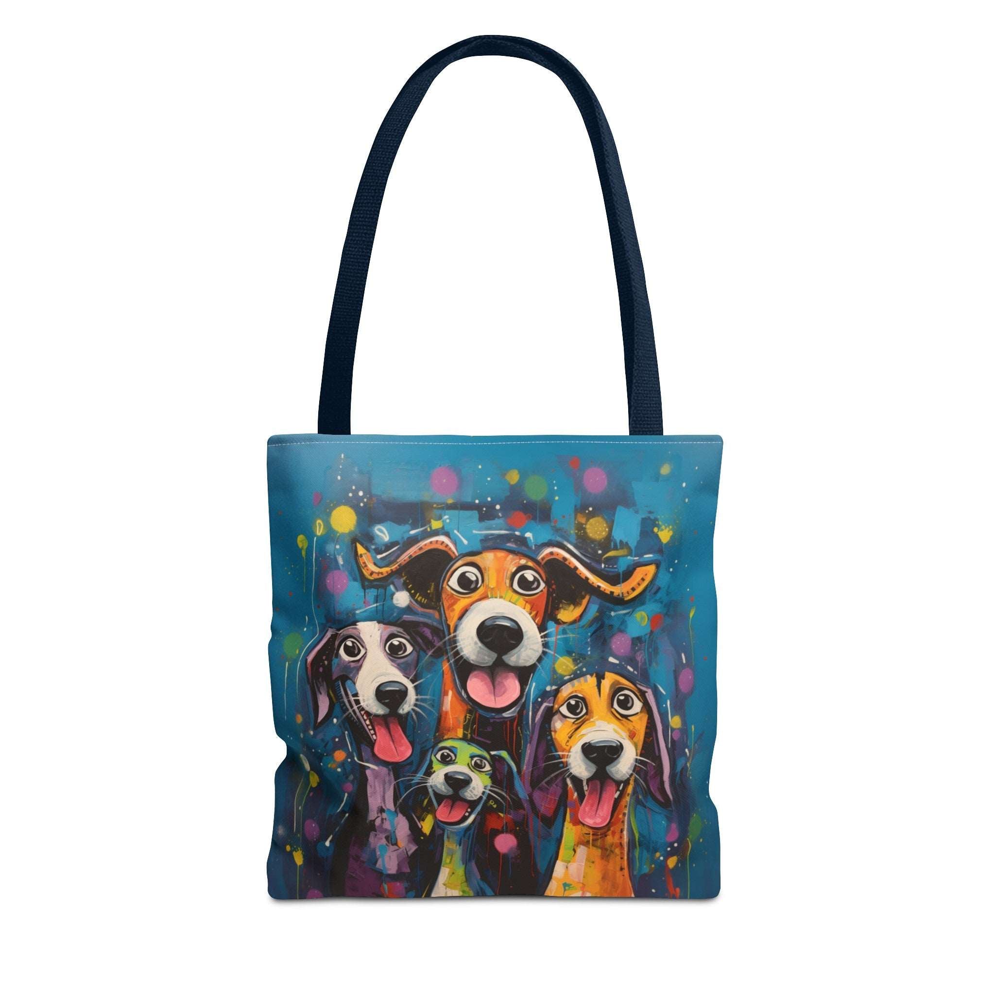 Dinner Time! Dog Art Original Design Tote Bag - dinner-time-dog-art-original-design-tote-bag