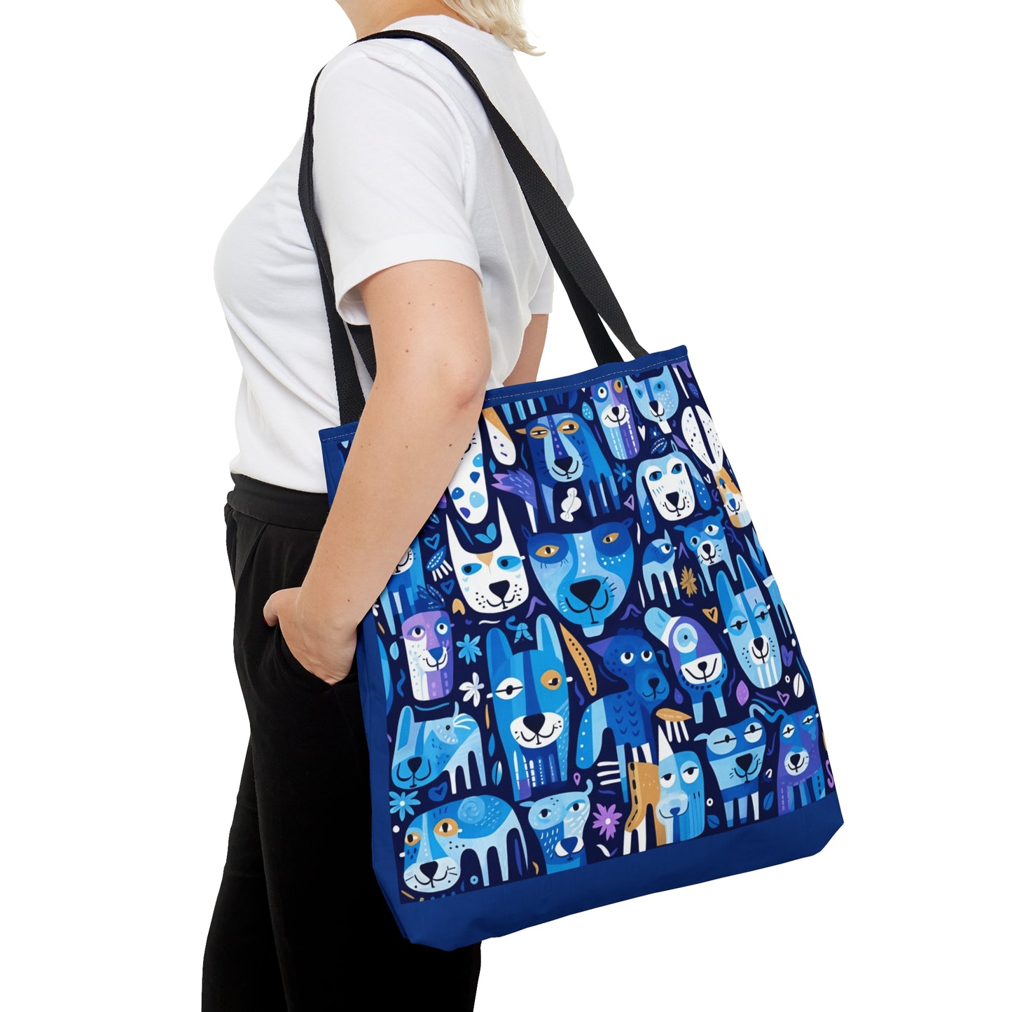 Icons | Blue Whimsical Dogs | Tote Bag - Pup Culture Designs