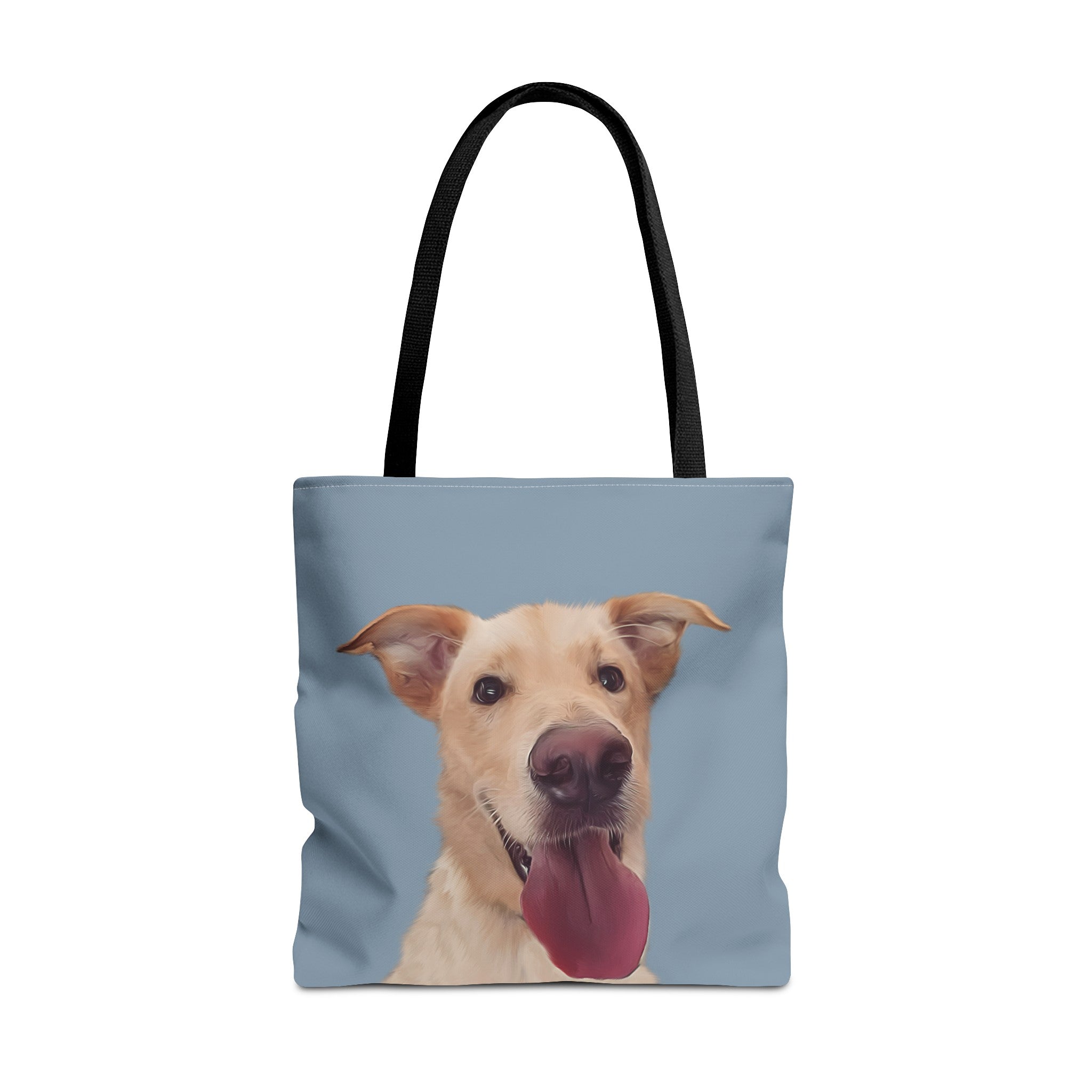 Custom Dog Portrait Tote bag | Slate - custom-dog-portrait-tote-bag-slate