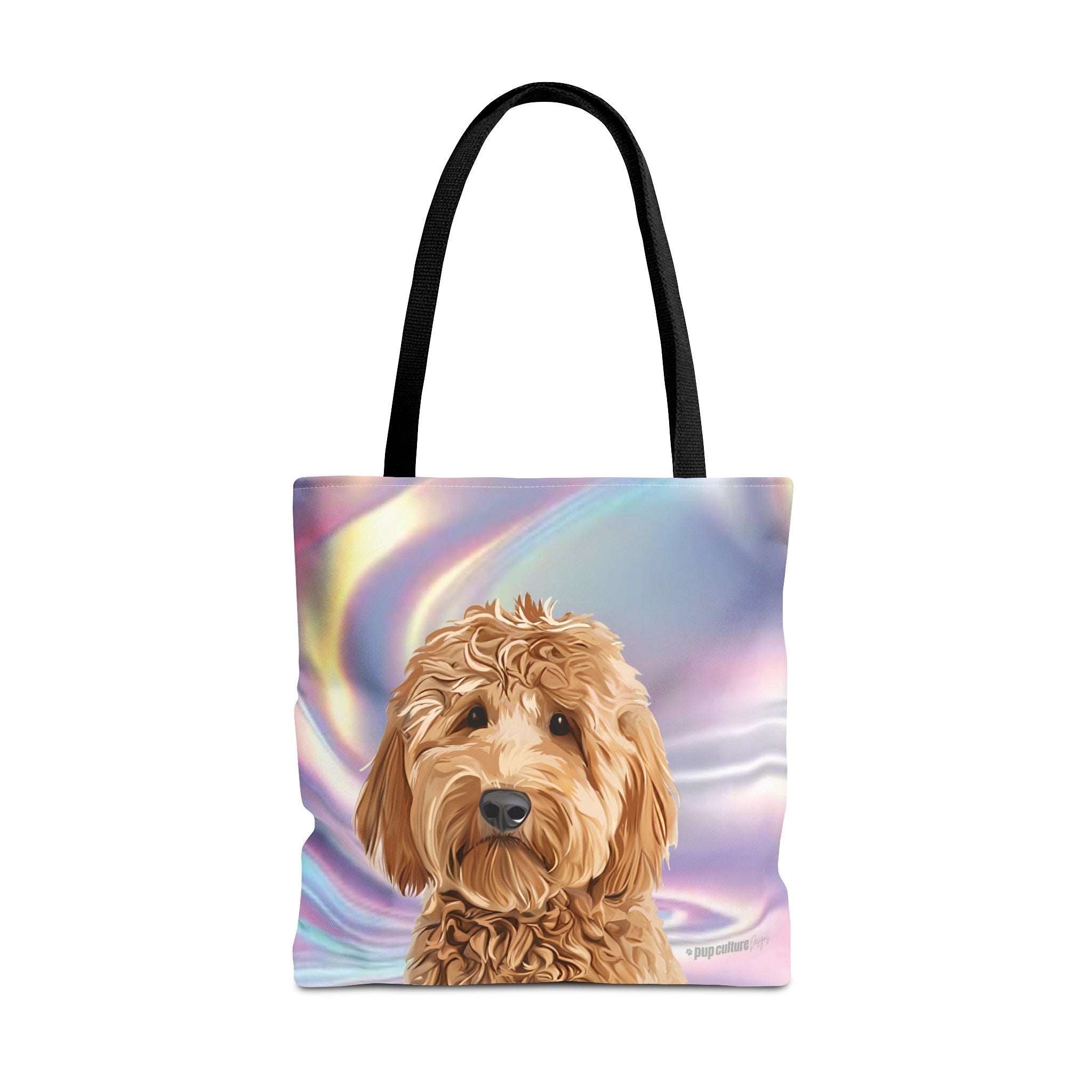 Custom Dog Portrait Tote bag | Opal - custom-dog-portrait-tote-bag-opal
