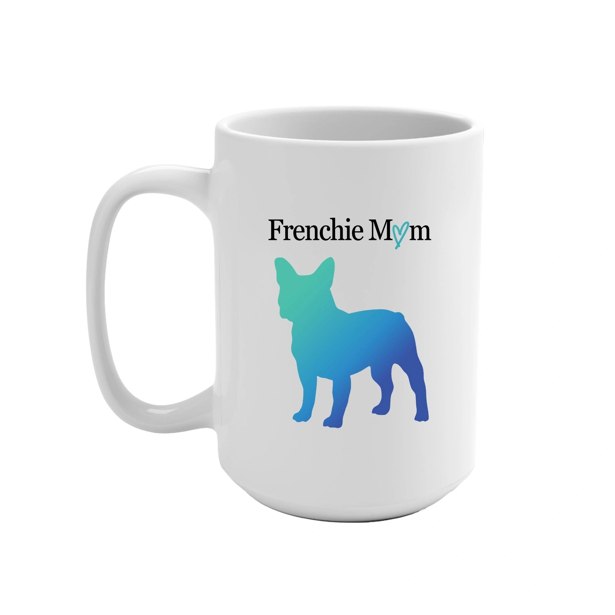 Custom Breed Mom Dog Silhouette Ceramic 15 Ounce Coffee Mug - custom-breed-mom-dog-silhouette-ceramic-15-ounce-coffee-mug