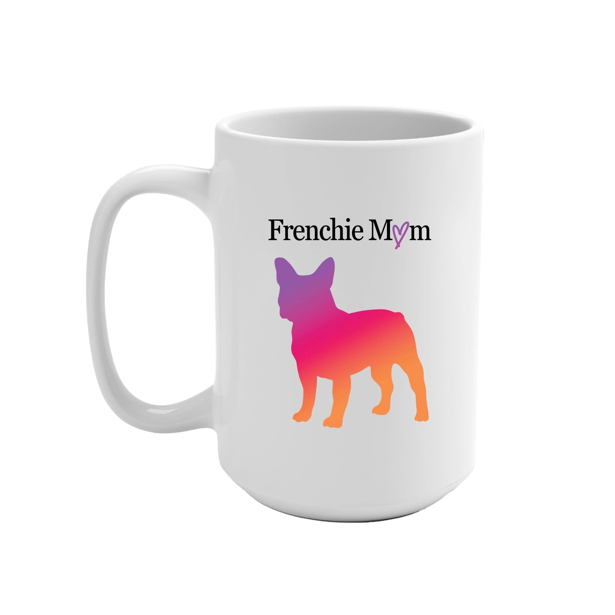 Custom Breed Mom Dog Silhouette Ceramic 15 Ounce Coffee Mug - custom-breed-mom-dog-silhouette-ceramic-15-ounce-coffee-mug