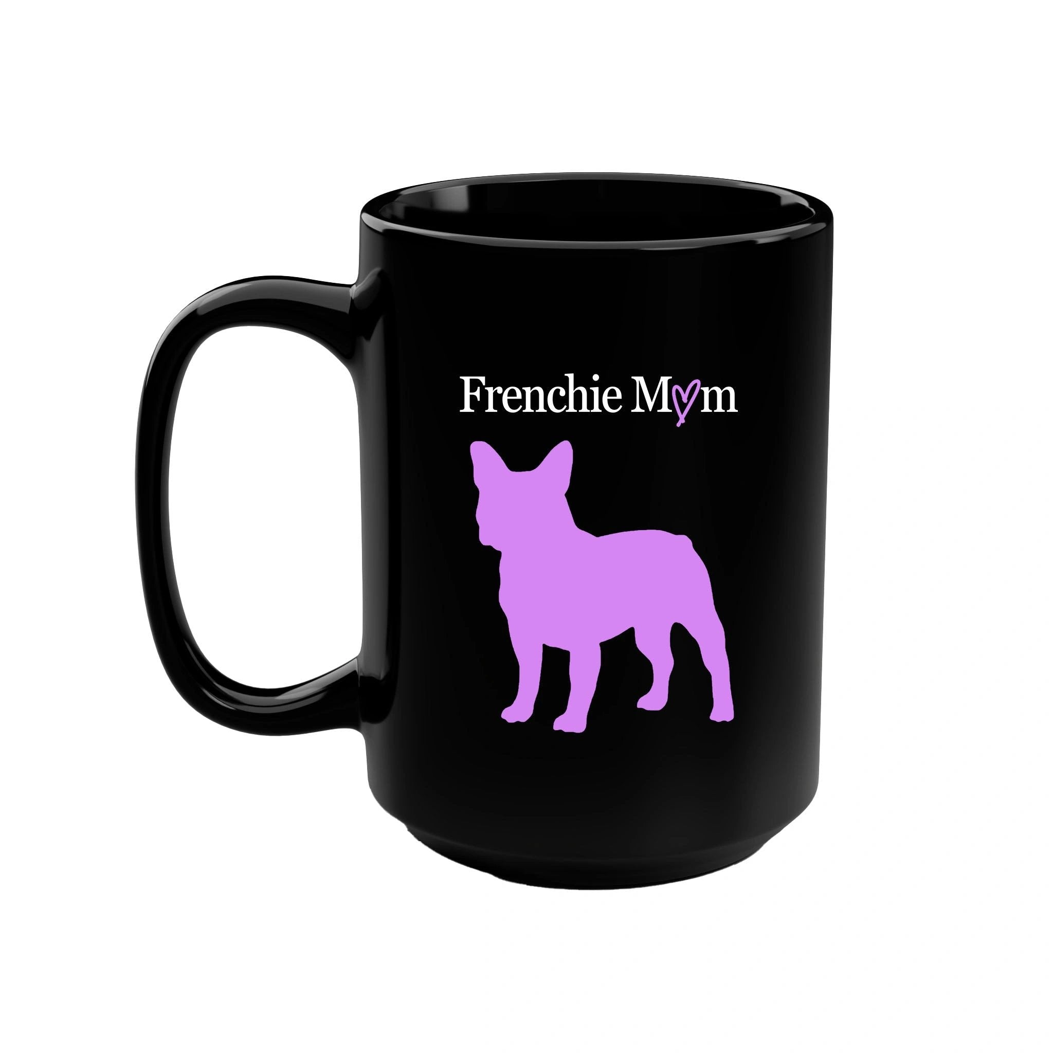 Custom Breed Mom Dog Silhouette Ceramic 15 Ounce Coffee Mug - custom-breed-mom-dog-silhouette-ceramic-15-ounce-coffee-mug