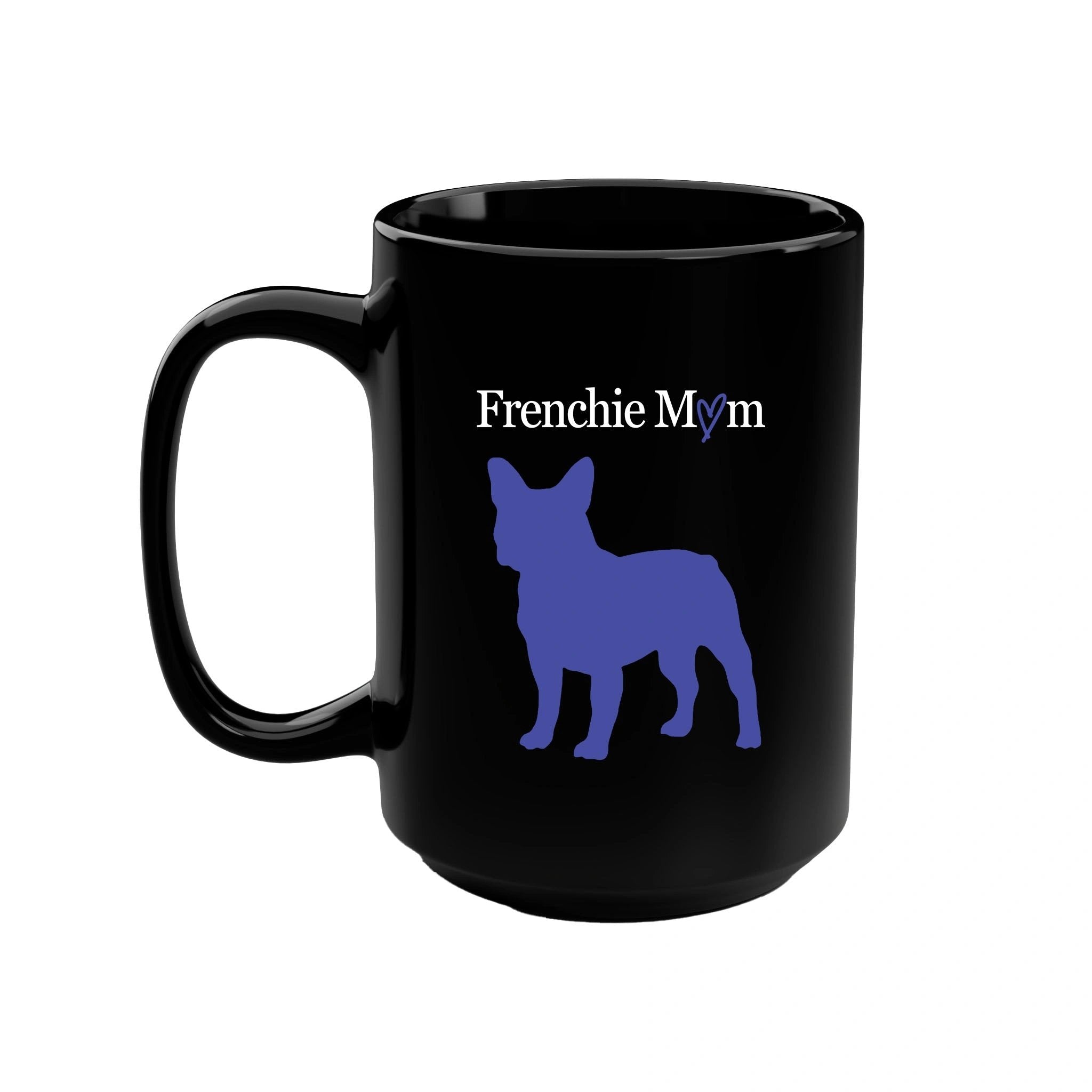 Custom Breed Mom Dog Silhouette Ceramic 15 Ounce Coffee Mug - custom-breed-mom-dog-silhouette-ceramic-15-ounce-coffee-mug