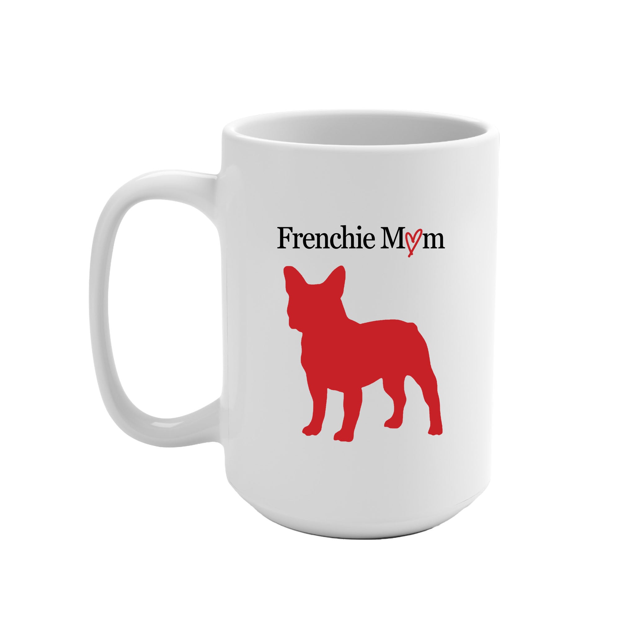 Custom Breed Mom Dog Silhouette Ceramic 15 Ounce Coffee Mug - custom-breed-mom-dog-silhouette-ceramic-15-ounce-coffee-mug
