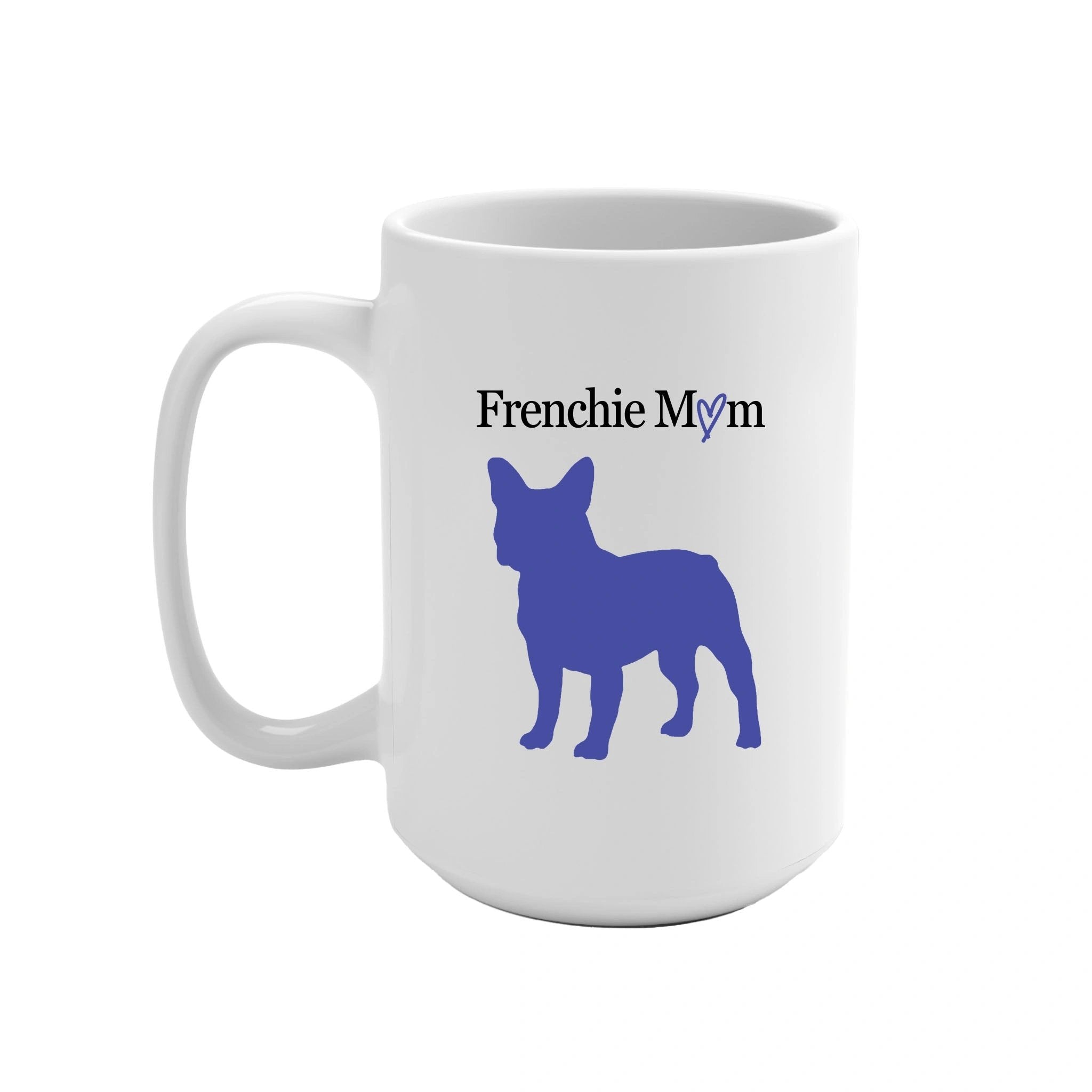 Custom Breed Mom Dog Silhouette Ceramic 15 Ounce Coffee Mug - custom-breed-mom-dog-silhouette-ceramic-15-ounce-coffee-mug