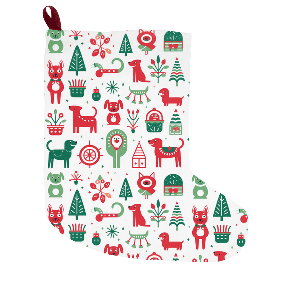 Happy Holidogs Icons Christmas Stocking