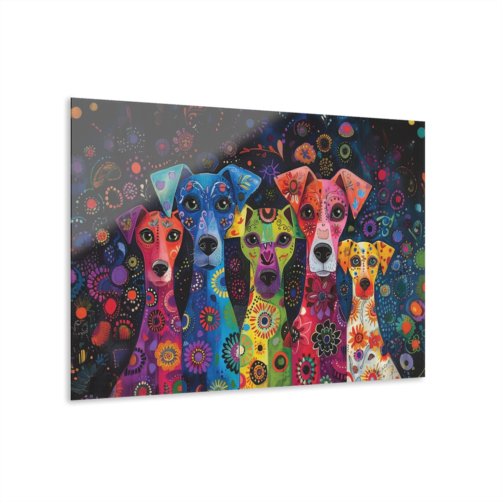 Exotic Dog Art Henna Acrylic Print - exotic-dogs-acrylic-print