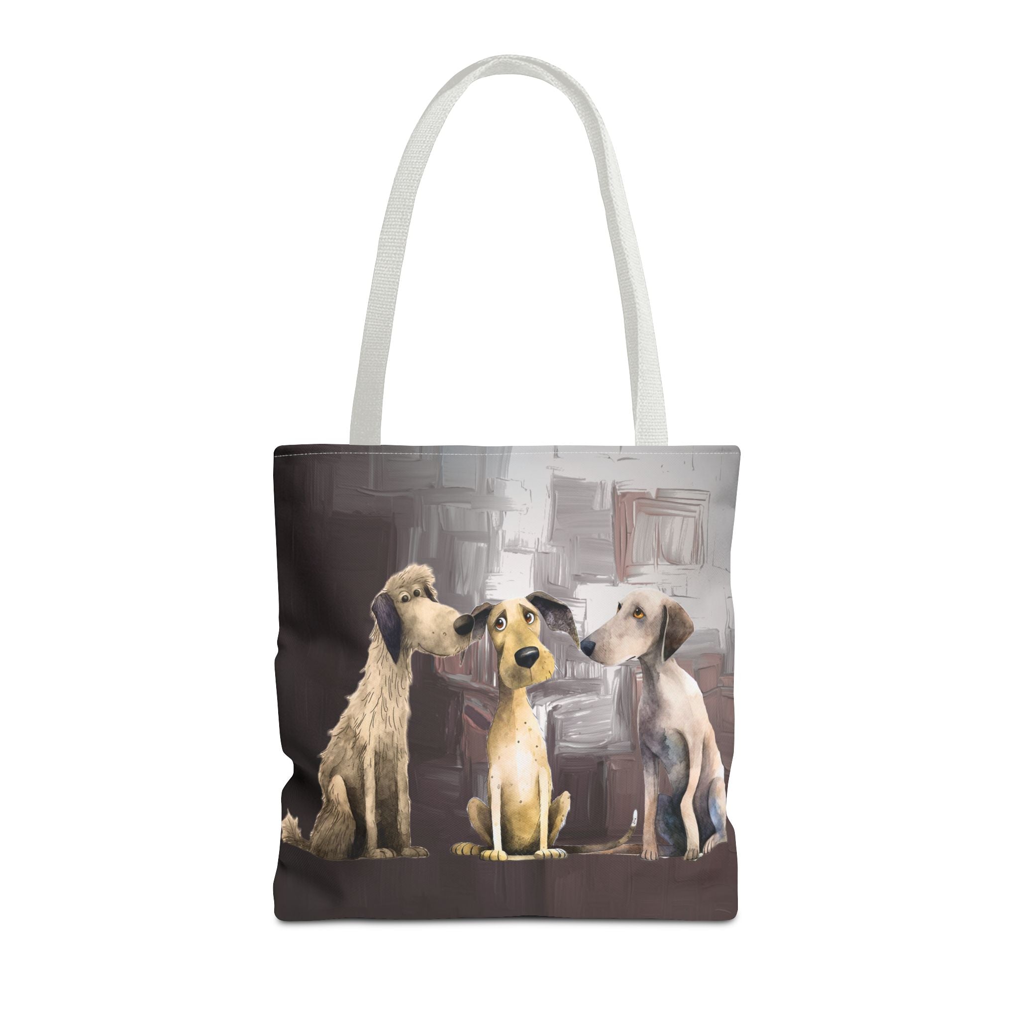 Puppy Pack Whimsical Dog Art Poly Tote