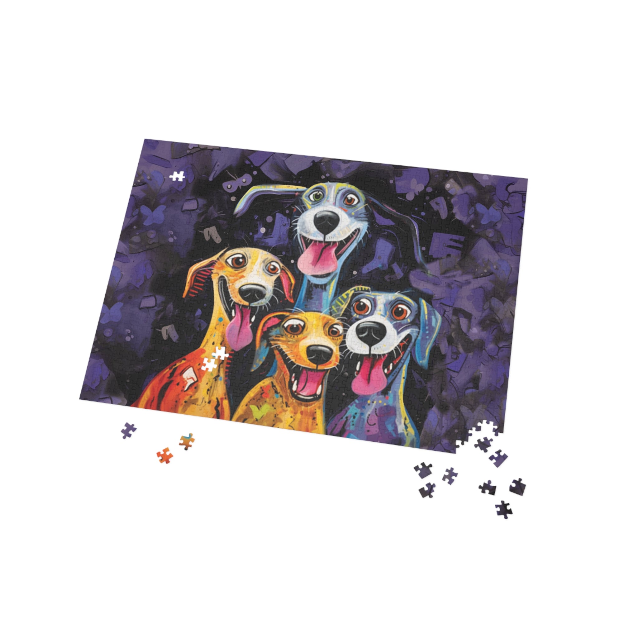 Cookie Time Happy Whimsical Original Dog Art Jigsaw Puzzle + Matching Gift Box - cookie-time-happy-whimsical-original-dog-art-jigsaw-puzzle-matching-gift-box