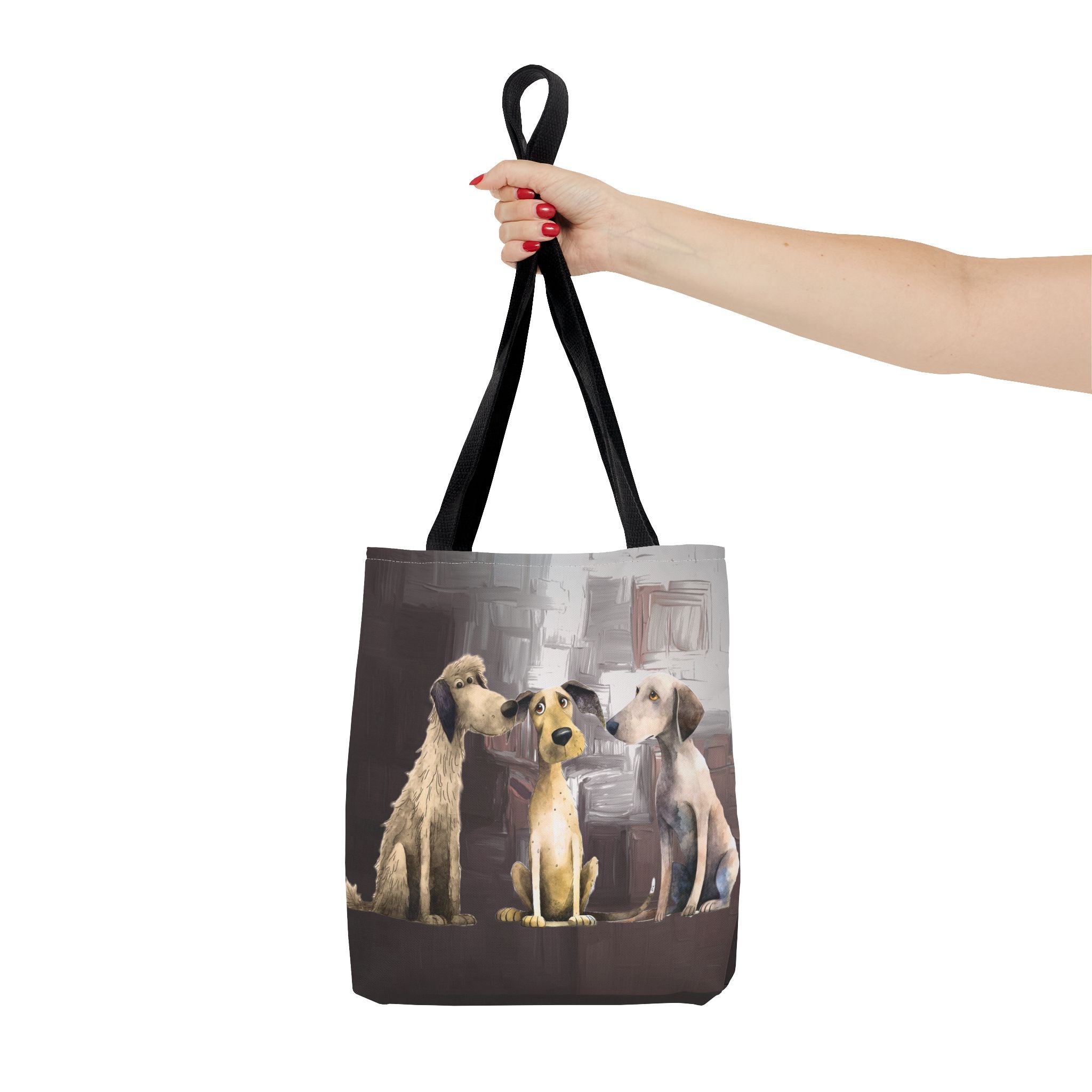 Puppy Pack Whimsical Dog Art Poly Tote