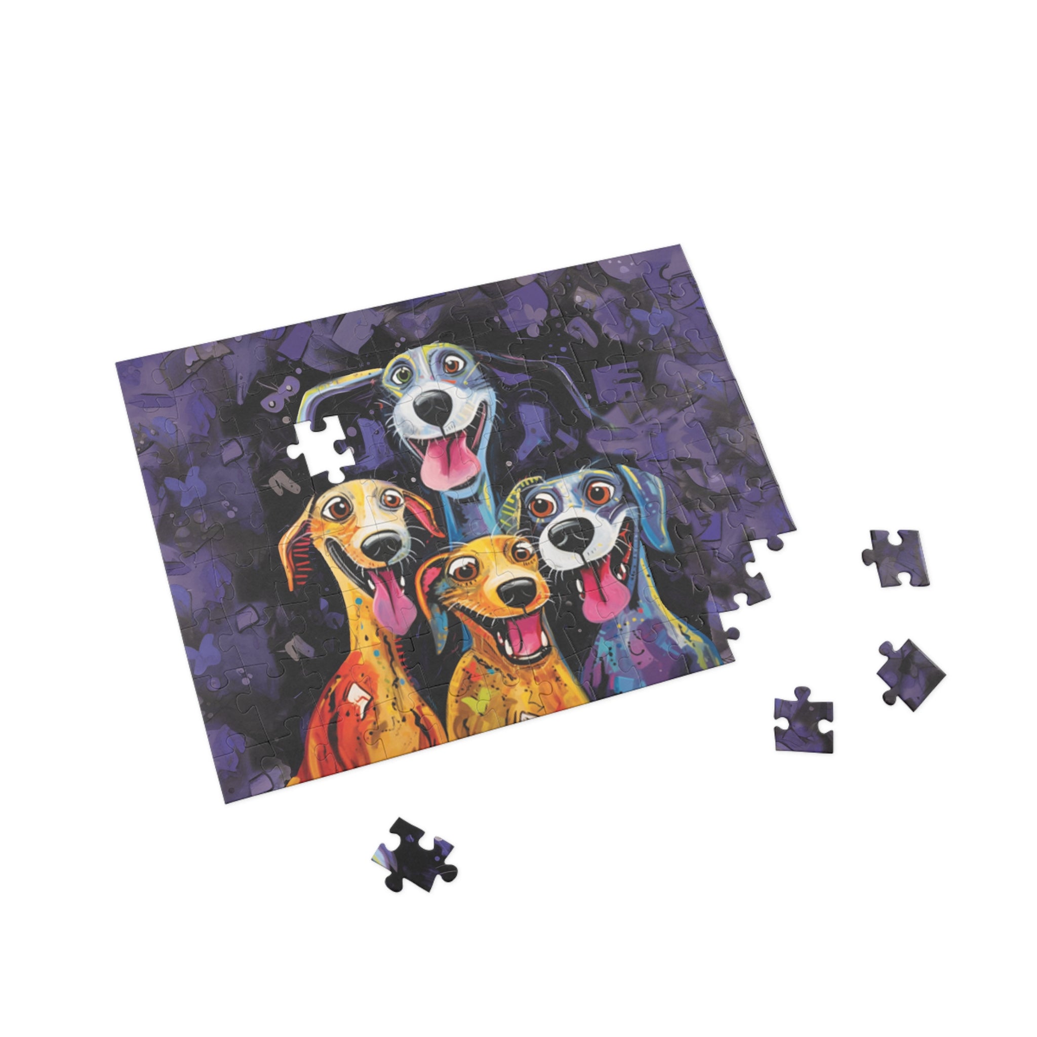 Cookie Time Happy Whimsical Original Dog Art Jigsaw Puzzle + Matching Gift Box - cookie-time-happy-whimsical-original-dog-art-jigsaw-puzzle-matching-gift-box