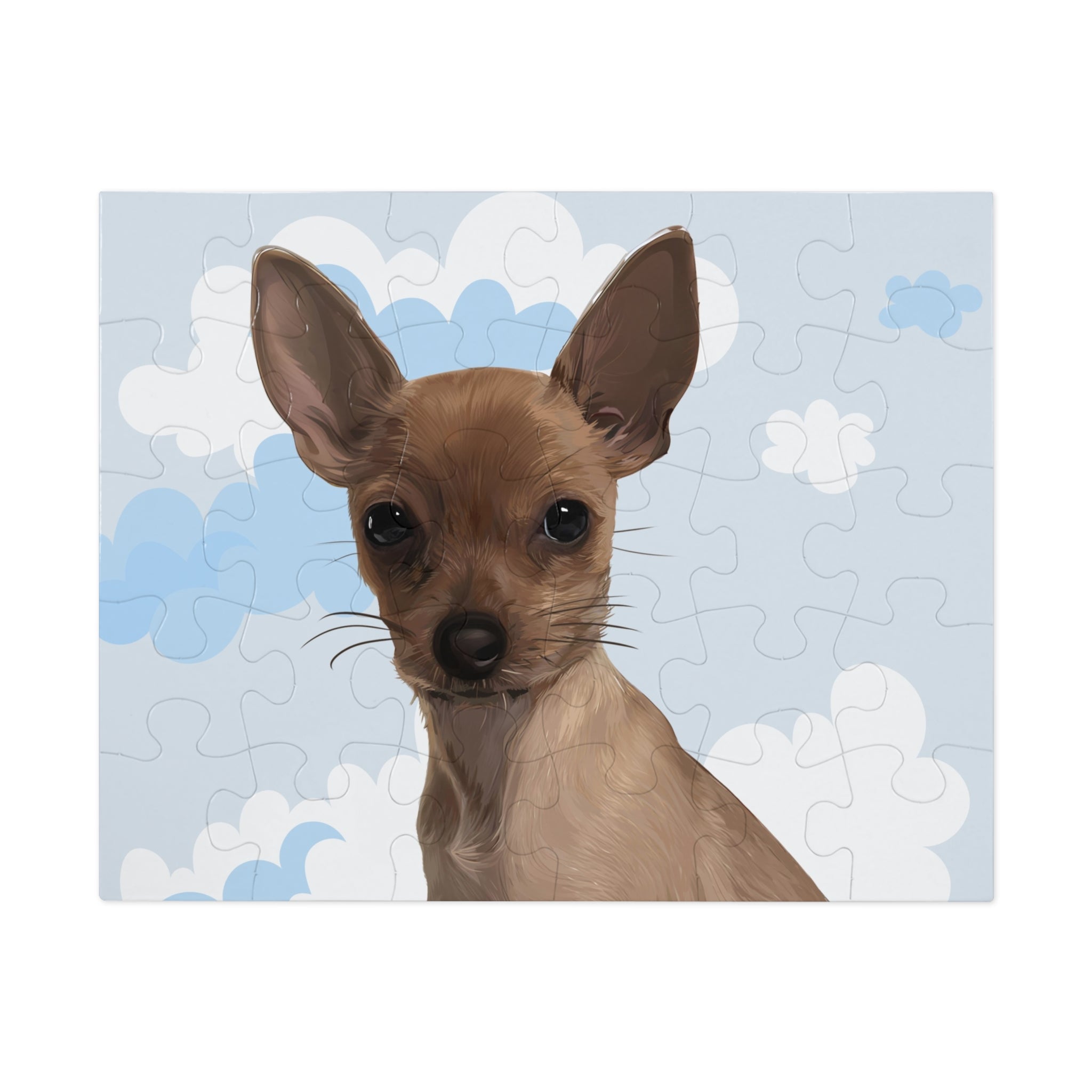 Dog Portrait Jigsaw Puzzle (30, 110, 252, 500,1000-Piece) | Cloudy Day - custom-dog-portrait-jigsaw-puzzle-30-110-252-500-1000-cloudy-day