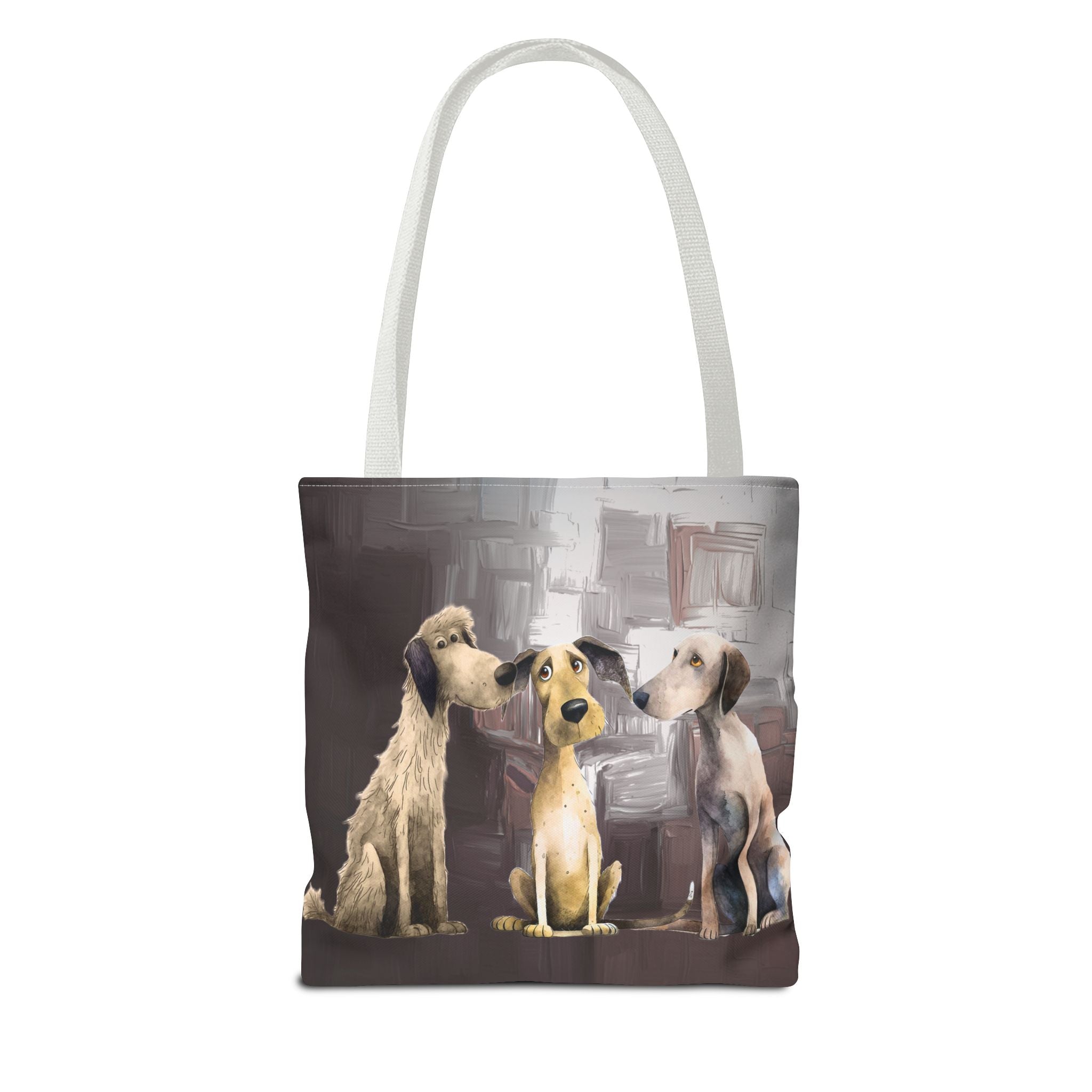 Puppy Pack Whimsical Dog Art Poly Tote