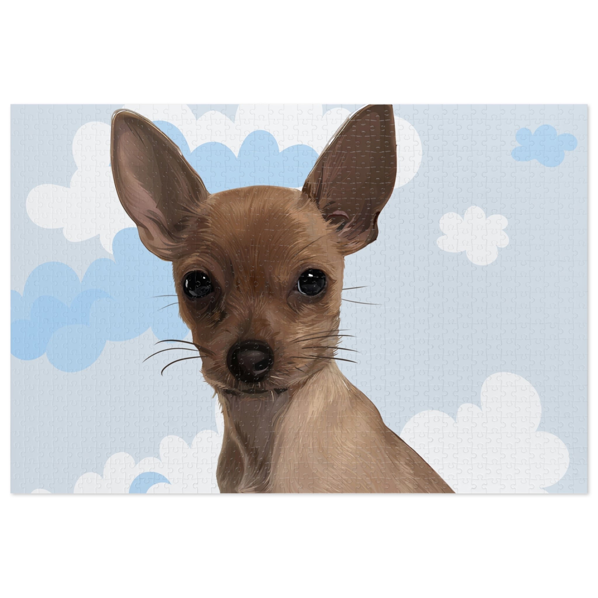 Dog Portrait Jigsaw Puzzle (30, 110, 252, 500,1000-Piece) | Cloudy Day - custom-dog-portrait-jigsaw-puzzle-30-110-252-500-1000-cloudy-day