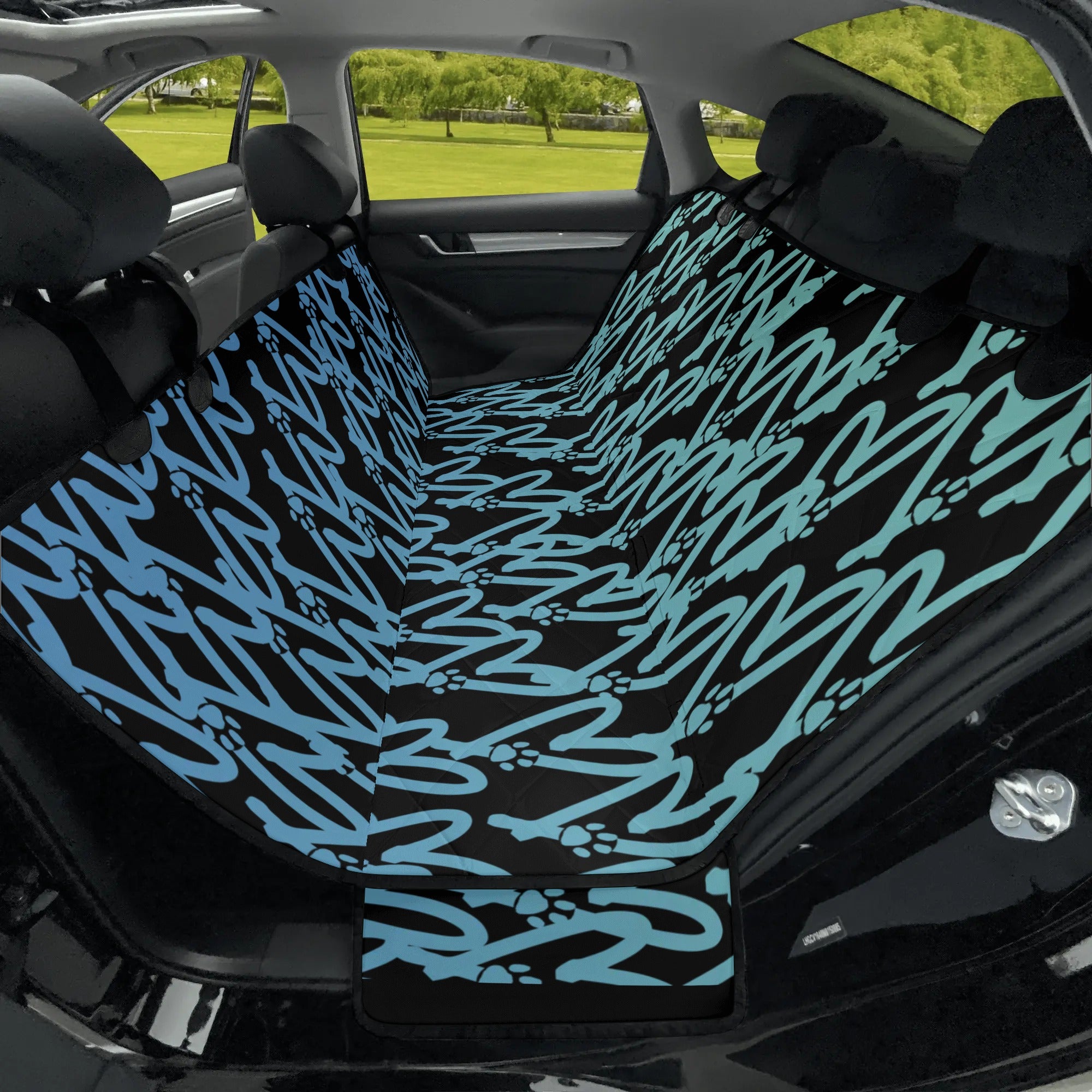 Heart and Paw Signature Design Hammock Dog Car Seat Cover - heart-and-paw-signature-design-hammock-car-seat-cover-ocean