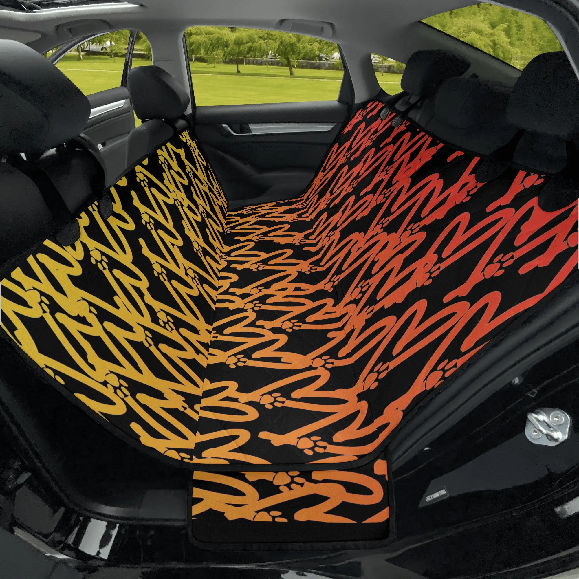 Heart and Paw Signature Design Hammock Dog Car Seat Cover - heart-and-paw-signature-design-hammock-car-seat-cover-ocean