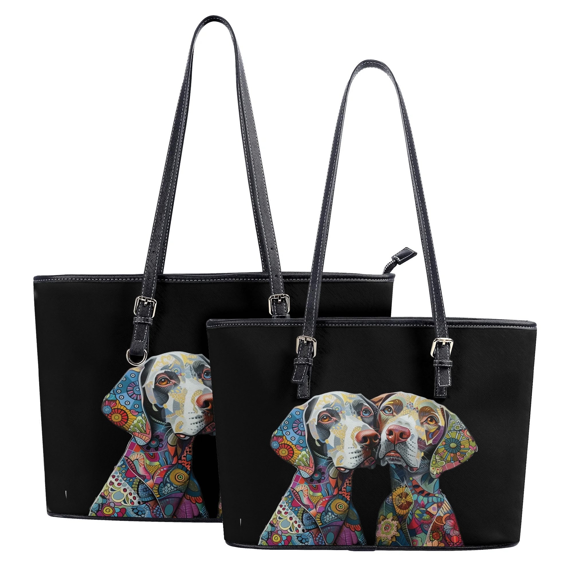 Original Adorable Dog Art Durable Zipper Handbag - adorable-dogs-art-handbag