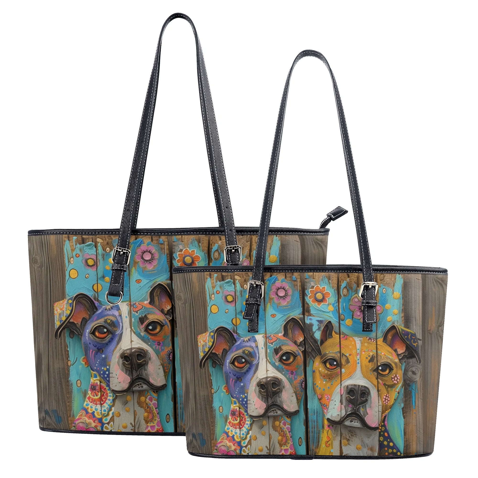 Pitbull  Farmhouse Original Dog Art Durable Zipper Handbag - adorable-pitties-dog-art-handbag