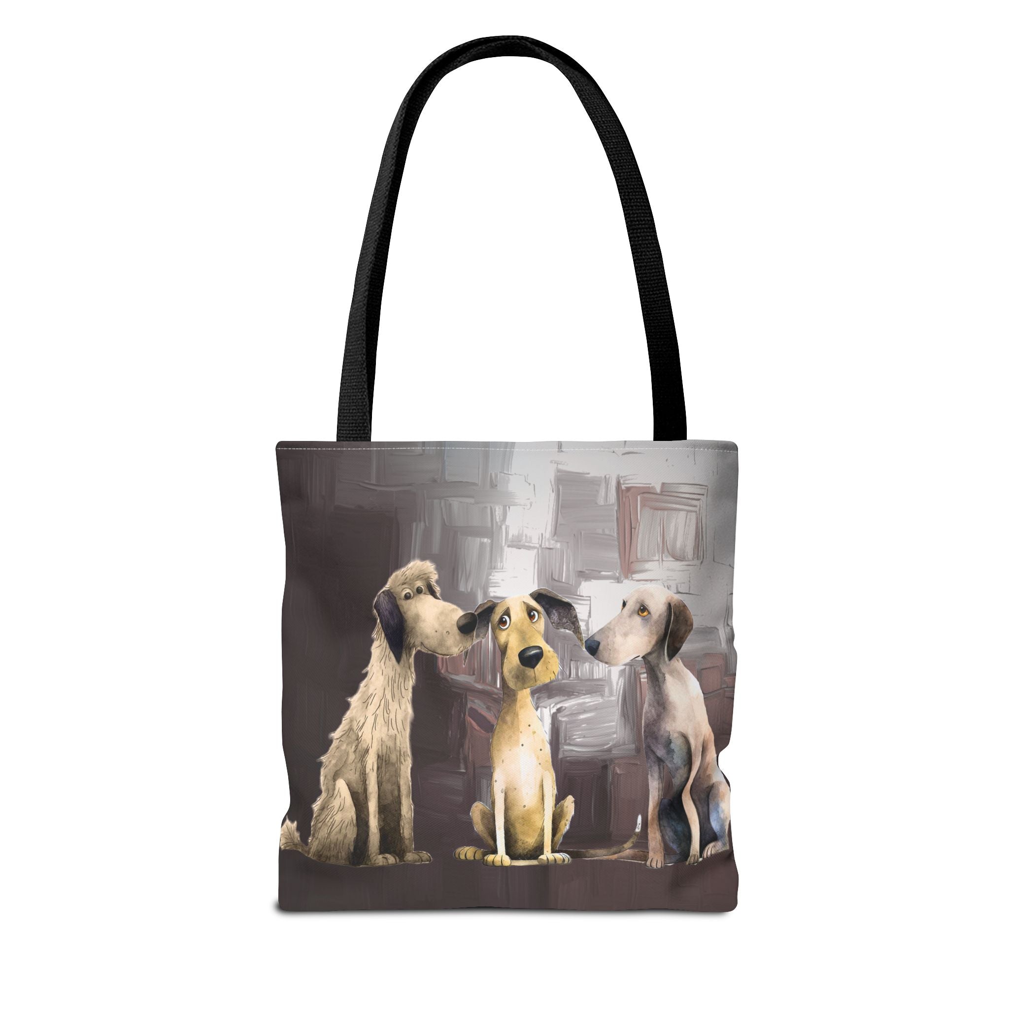 Puppy Pack Whimsical Dog Art Poly Tote
