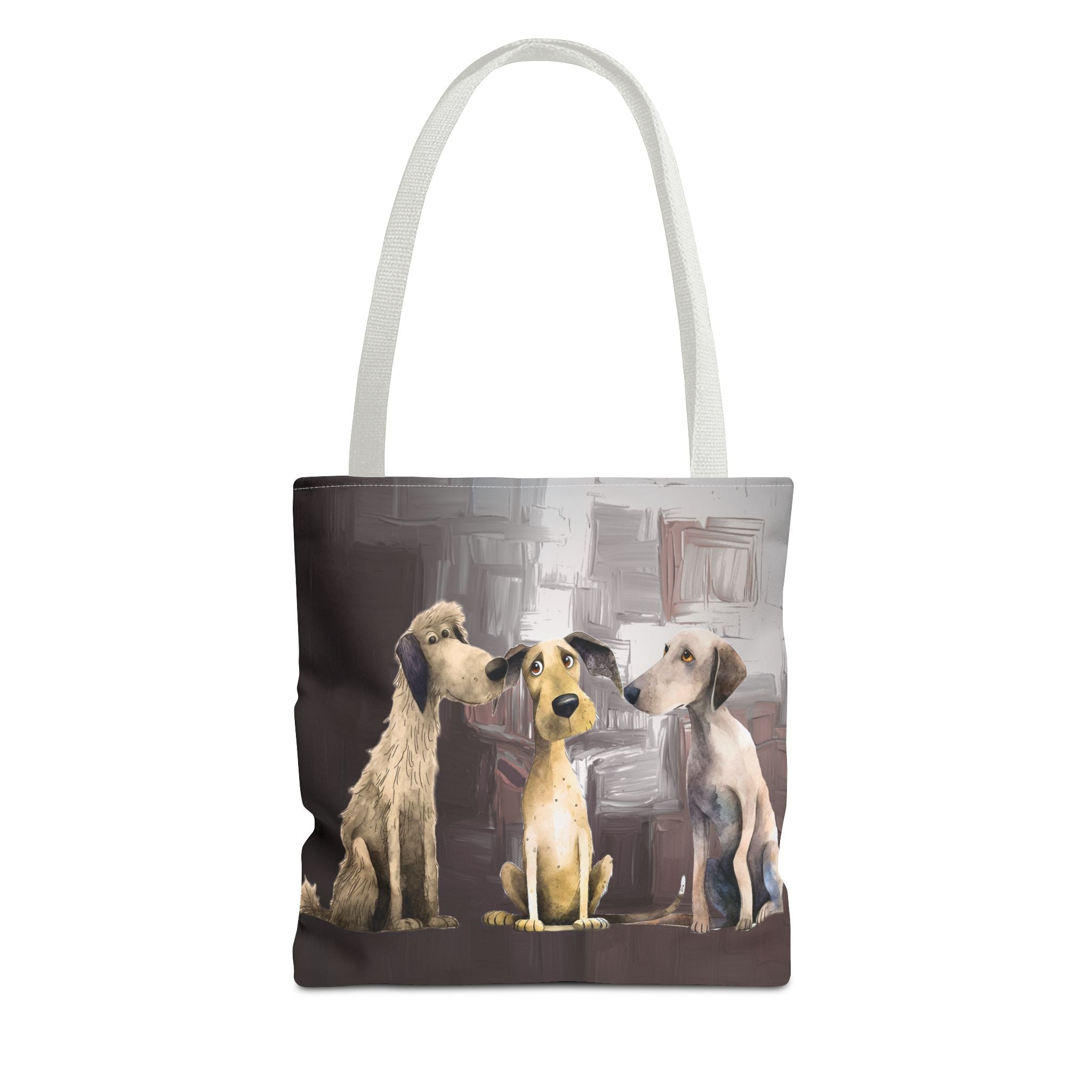 Puppy Pack Whimsical Dog Art Poly Tote