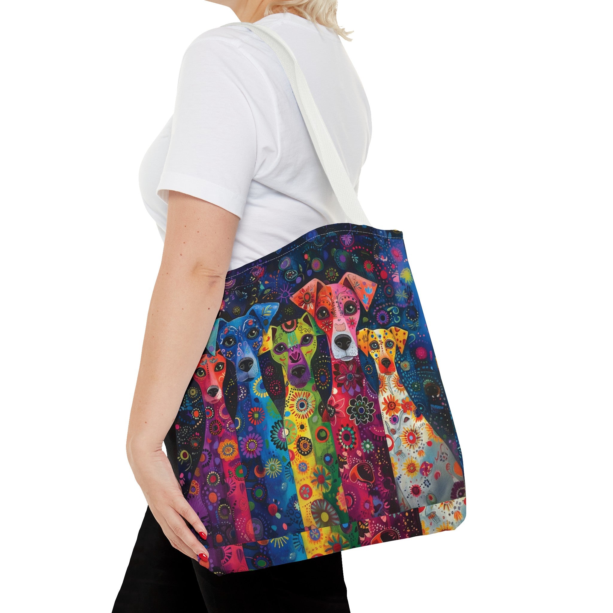 Exotic Whimsical Dog Art Tote Bag - exotic-whimsical-dog-art-tote-bag