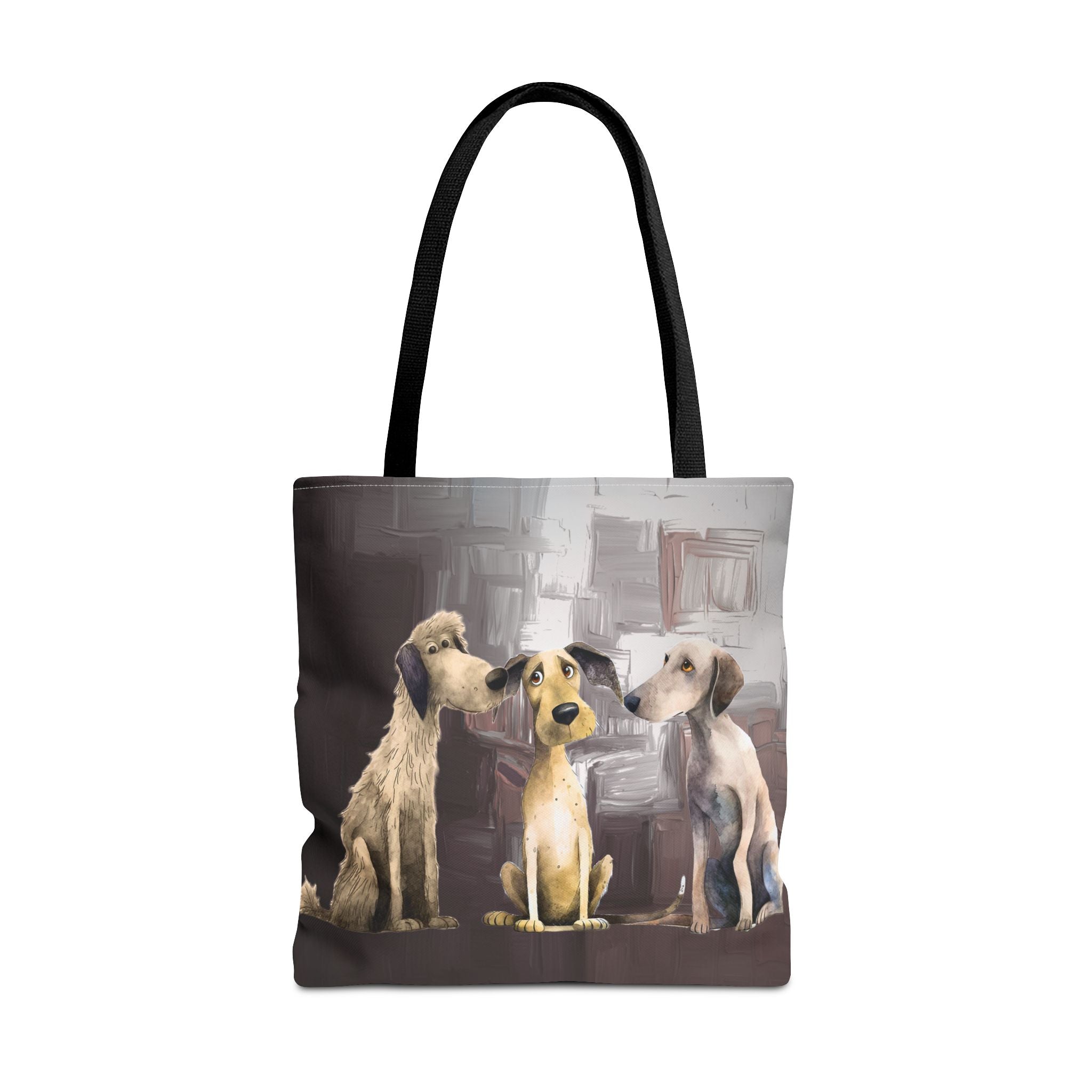 Puppy Pack Whimsical Dog Art Poly Tote