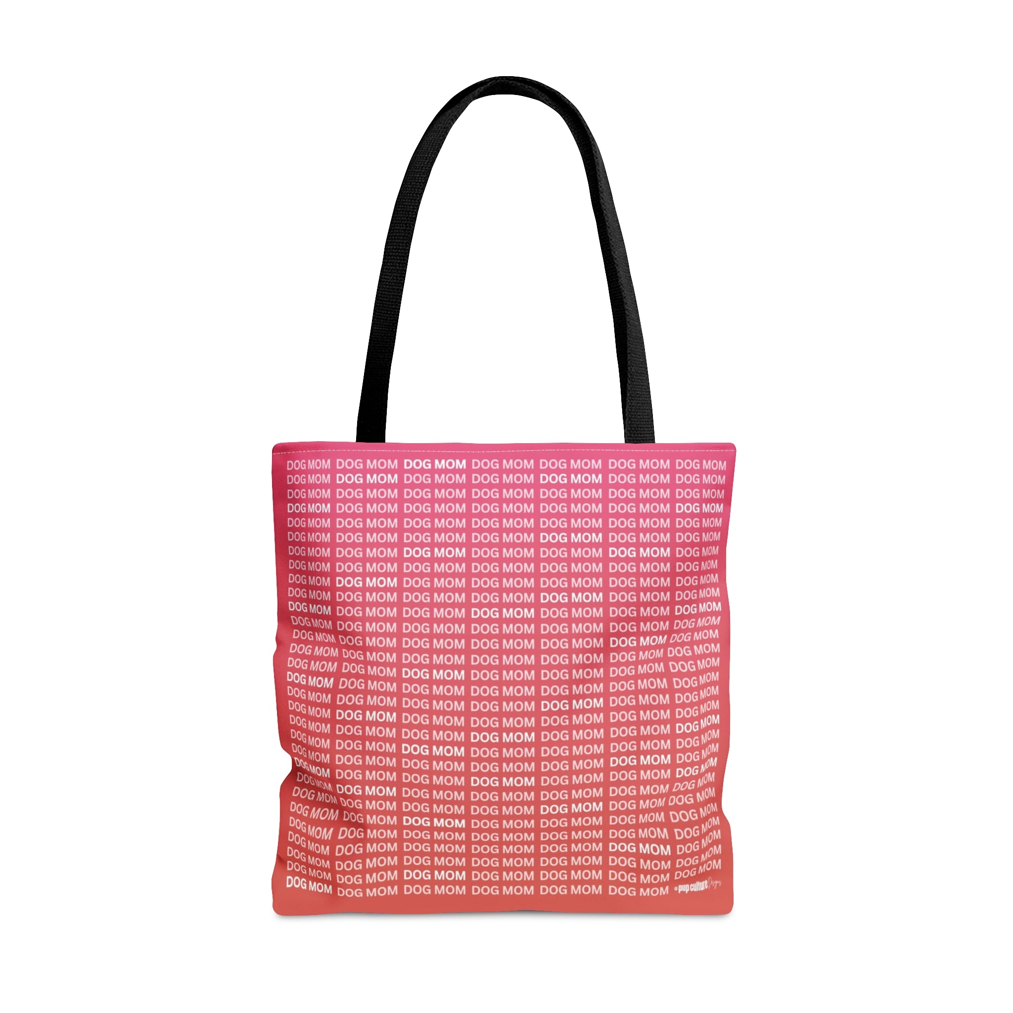 Dog Mom Ombre Background Tote | 3 Sizes | 5 Stunning Colors - ombre-standard-tote-all-colors