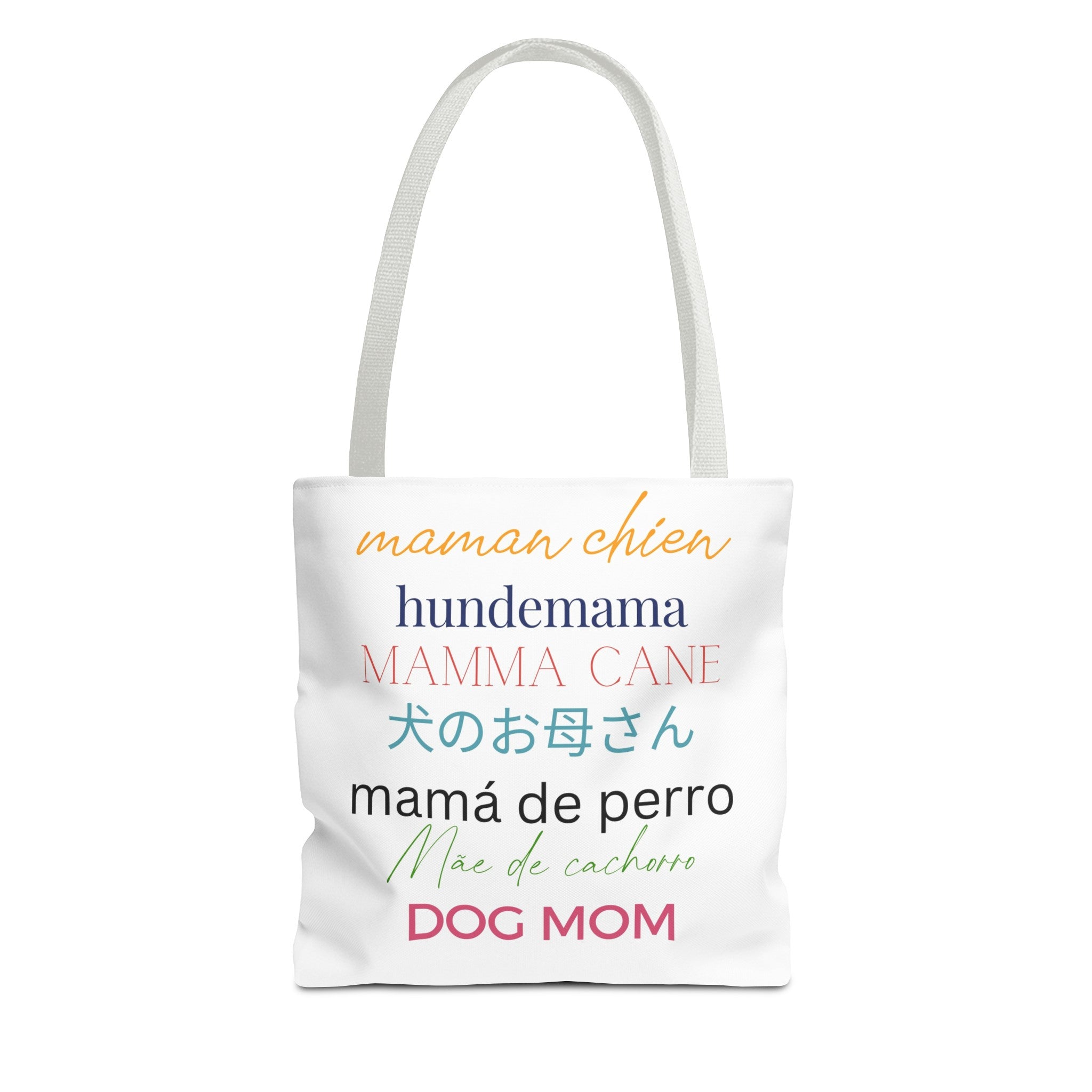 Dog Mom in 7 Languages Tote - dog-mom-languages-tote