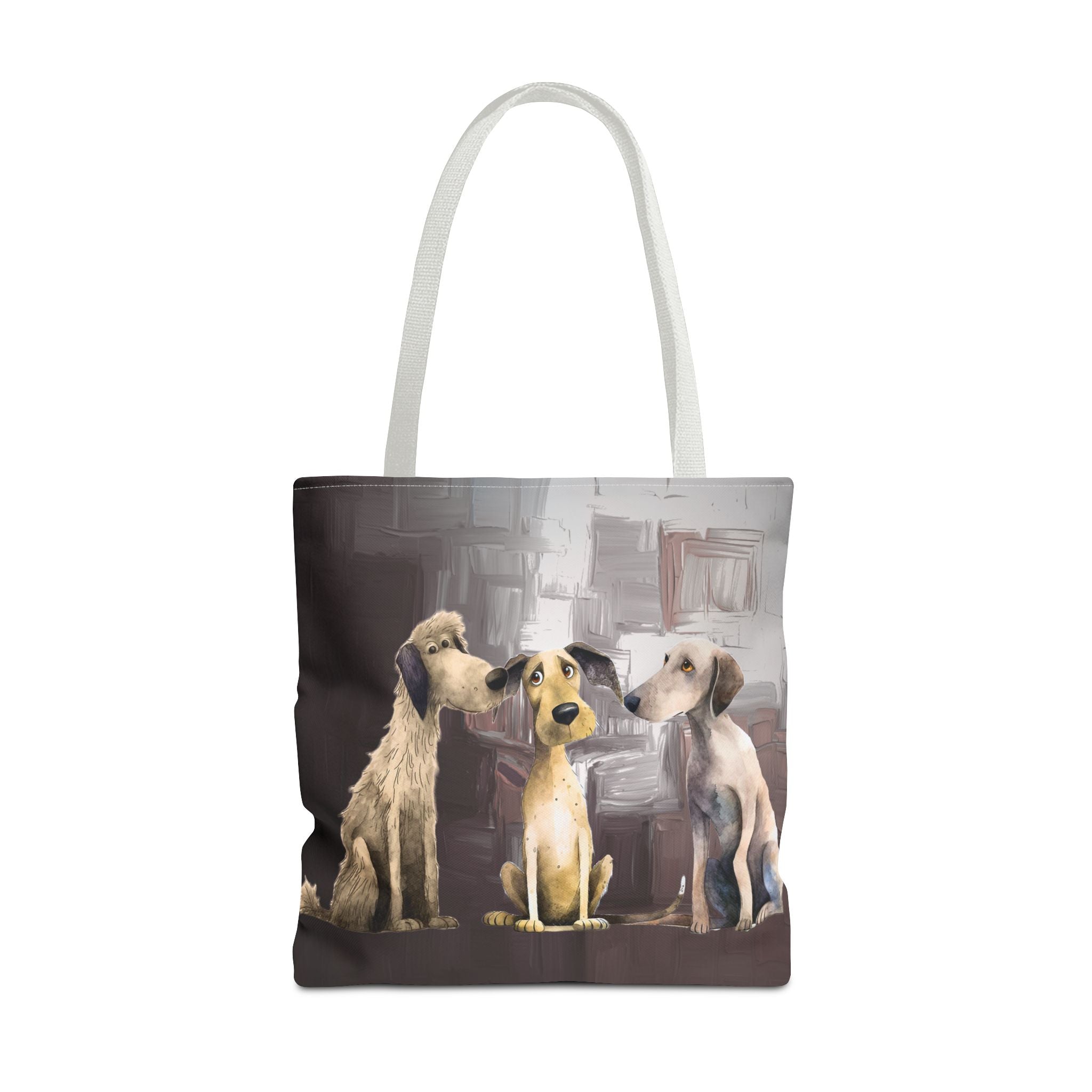 Puppy Pack Whimsical Dog Art Poly Tote
