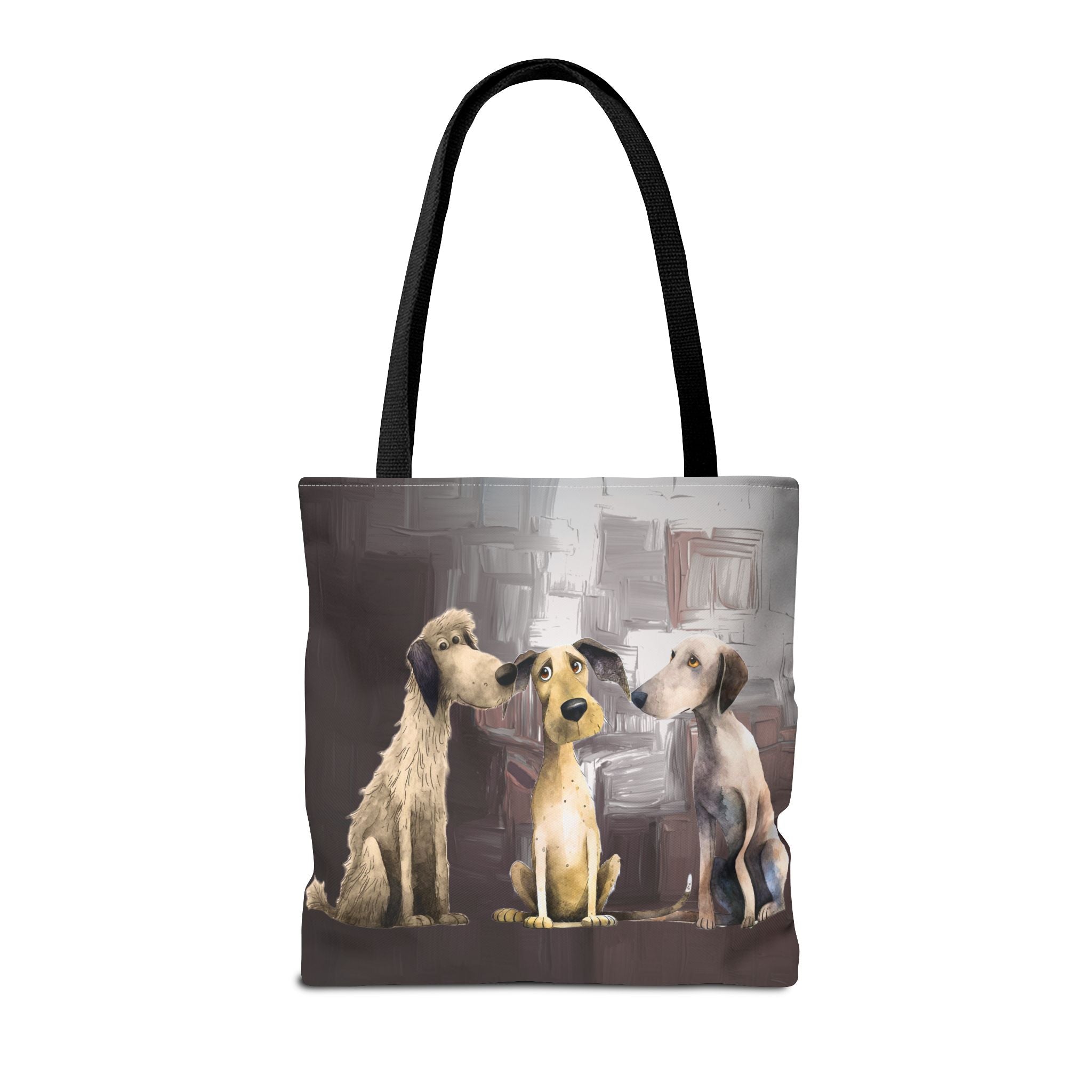 Puppy Pack Whimsical Dog Art Poly Tote