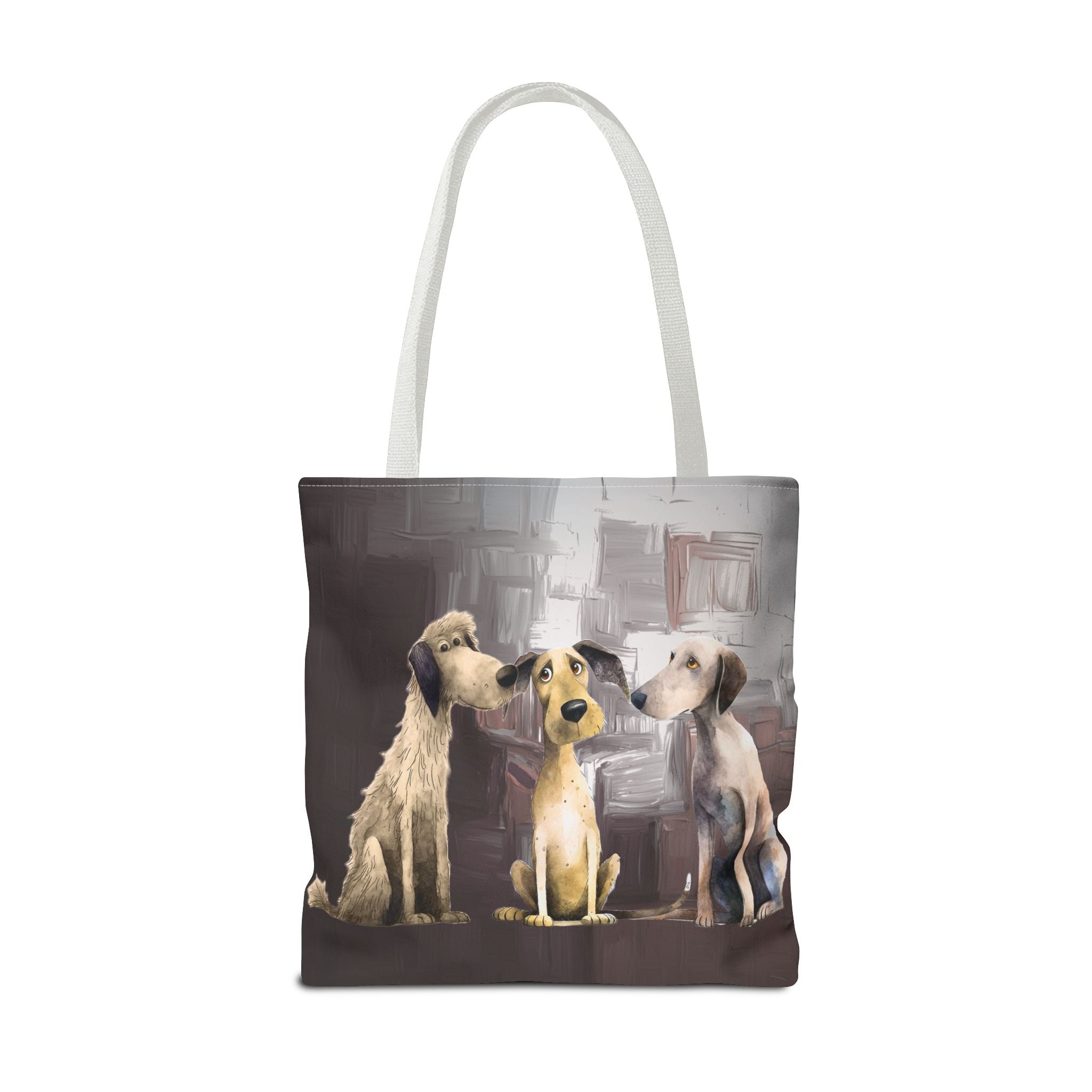 Puppy Pack Whimsical Dog Art Poly Tote