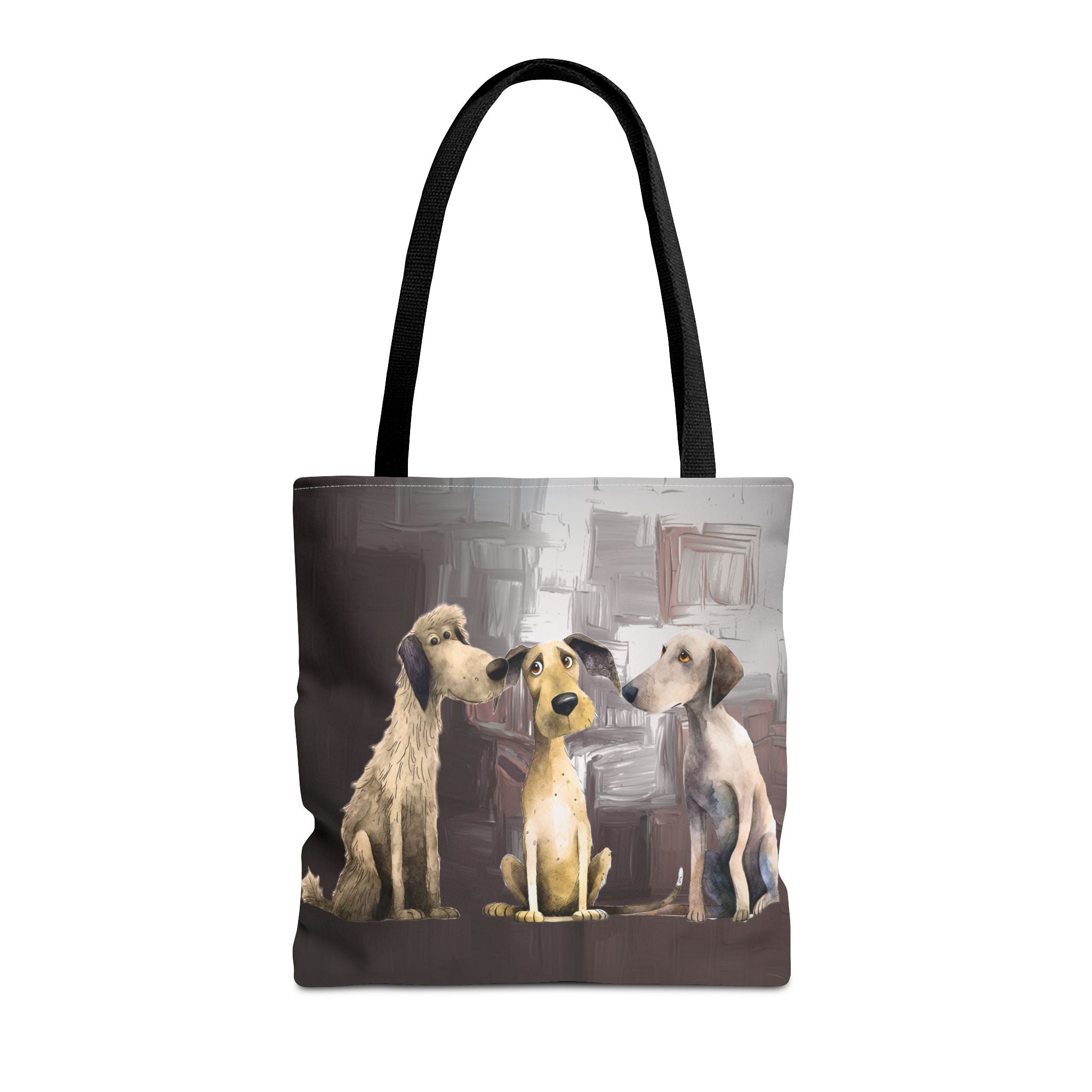Puppy Pack Whimsical Dog Art Poly Tote