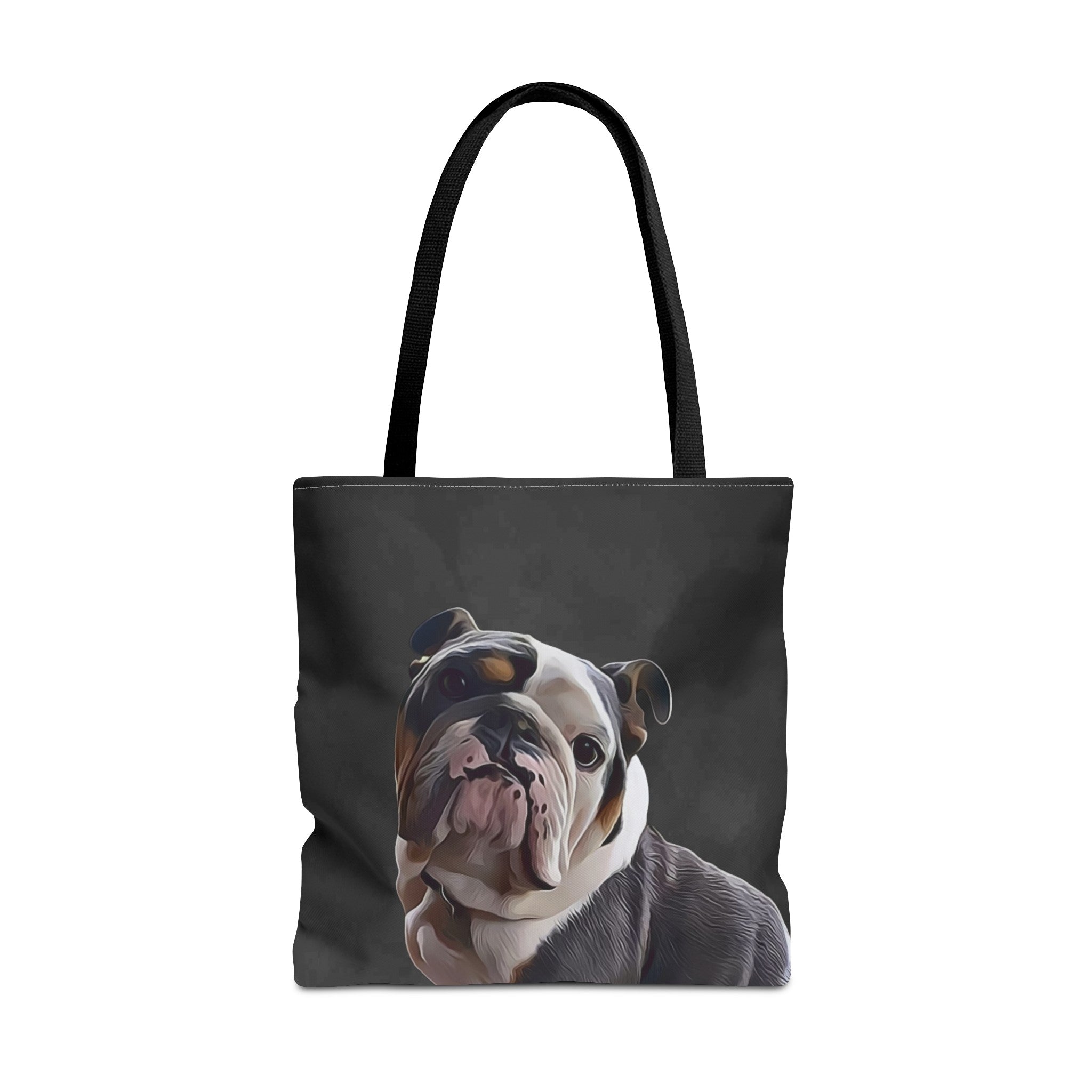 Custom Dog Portrait Tote bag | Onyx - custom-dog-portrait-tote-bag-onyx