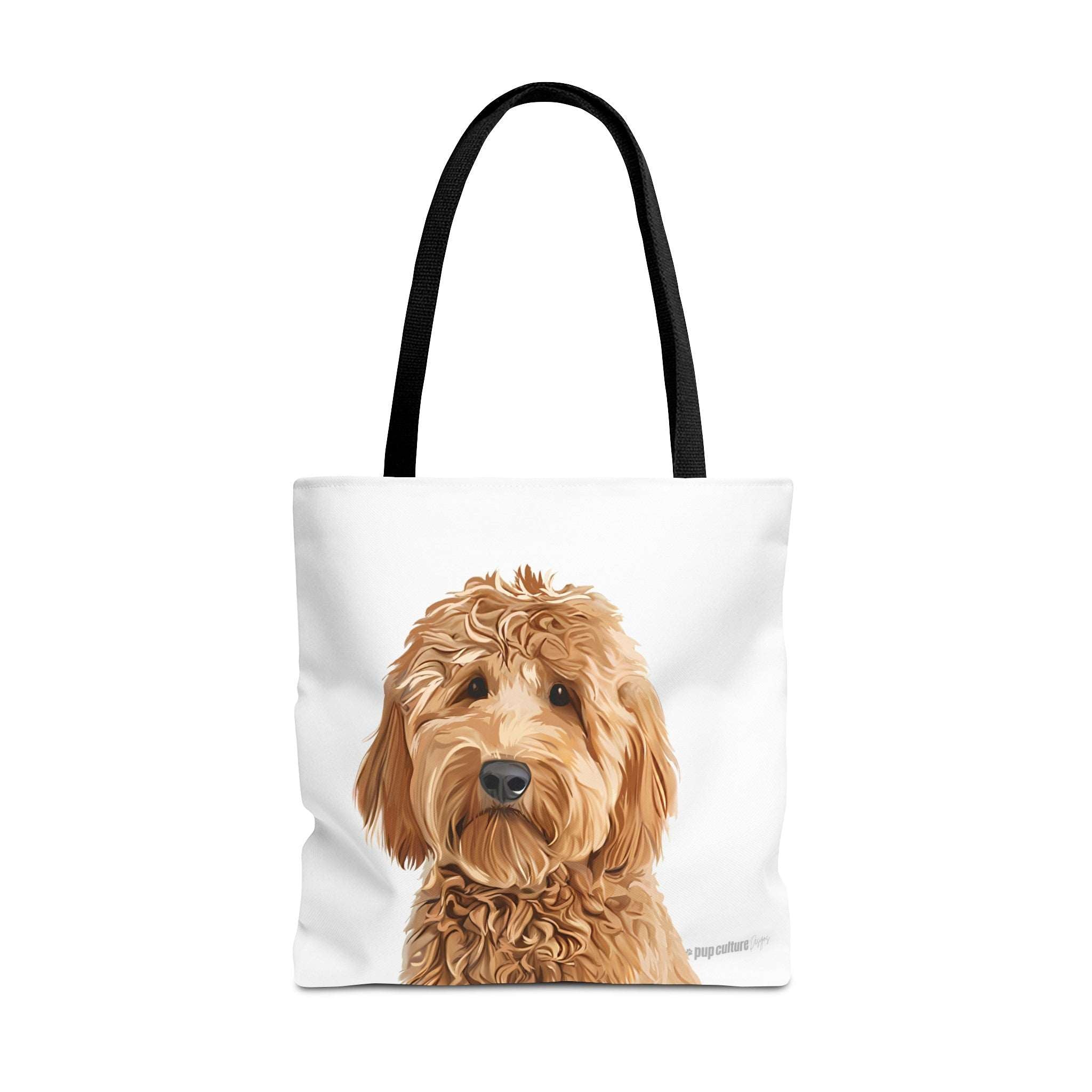 Custom Dog Portrait Tote bag | Classic White - custom-dog-portrait-tote-bag-classic-white