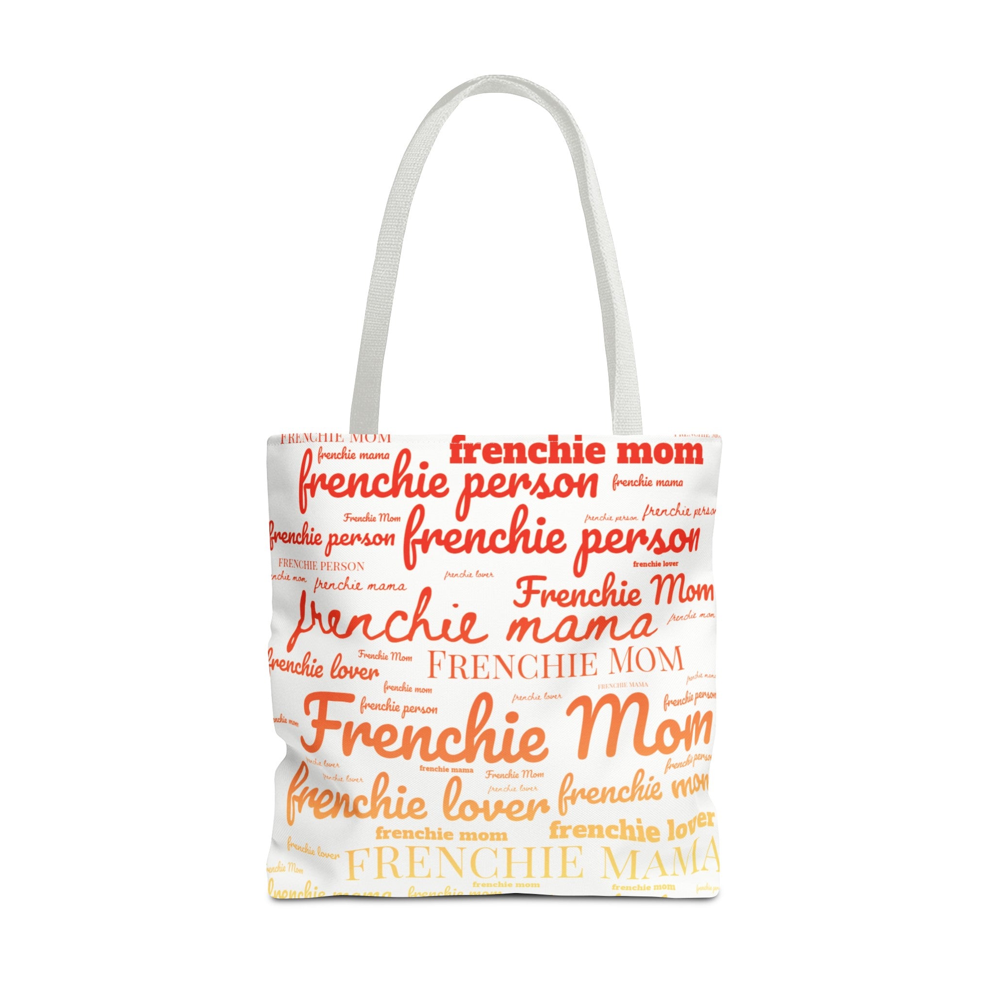 YOUR CHOICE OF Breed or Mix Dog Mom Pride Word Art Tote - custom-dog-breed-pride-ombre-canvas-tote