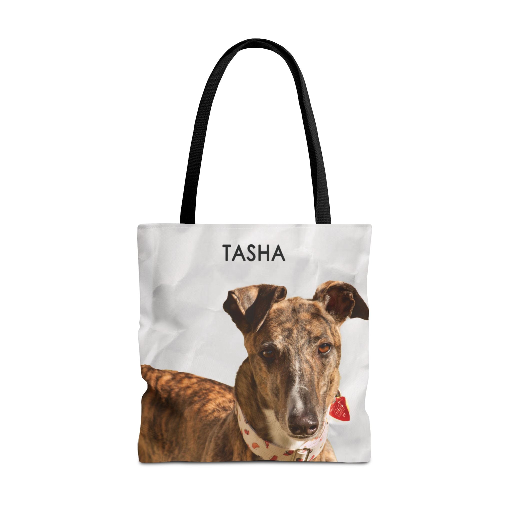 Custom Dog Portrait Tote bag | Crumpled Paper