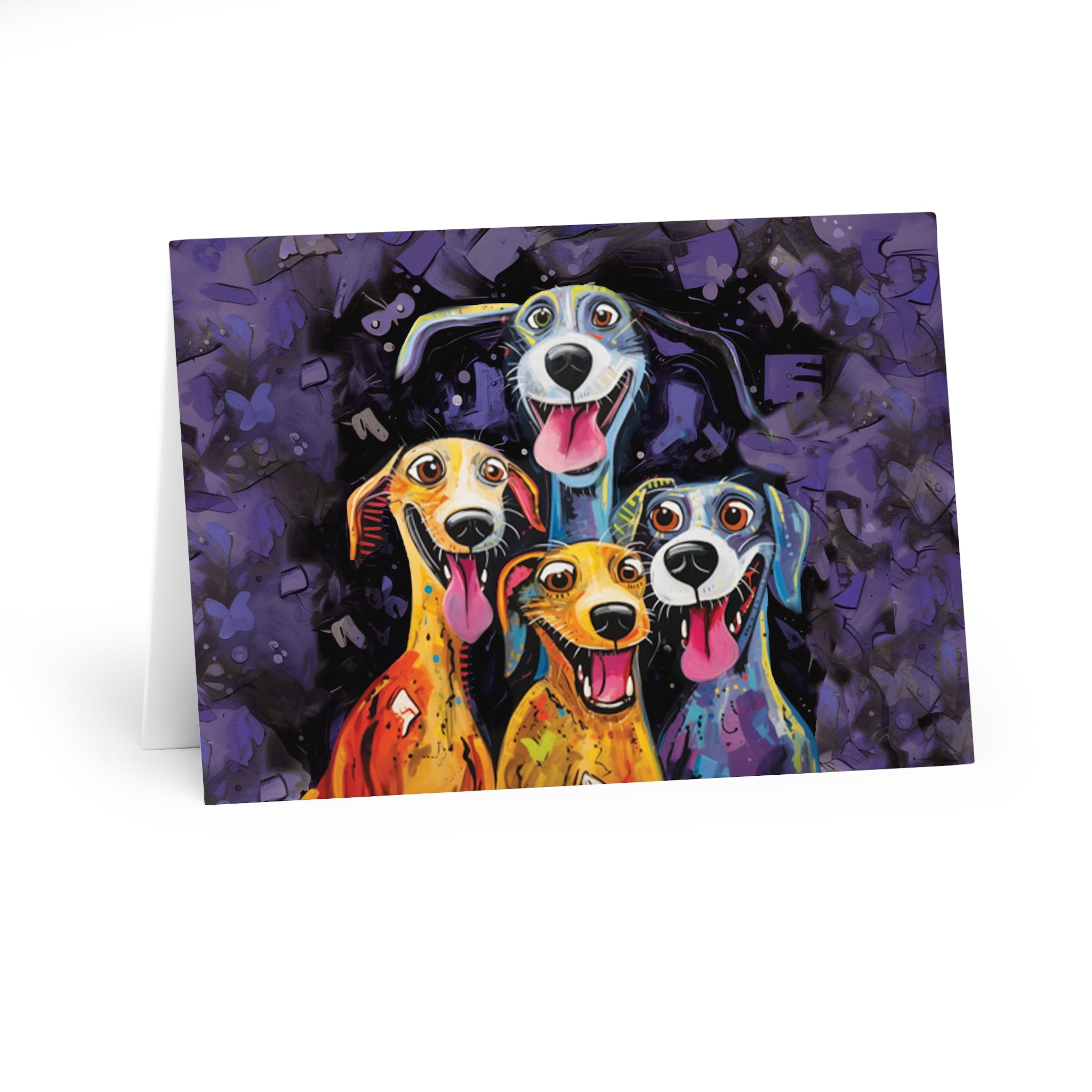 Cookie Time Whimsical Artist-Inspired Dog Art Greeting Card 5-Pak