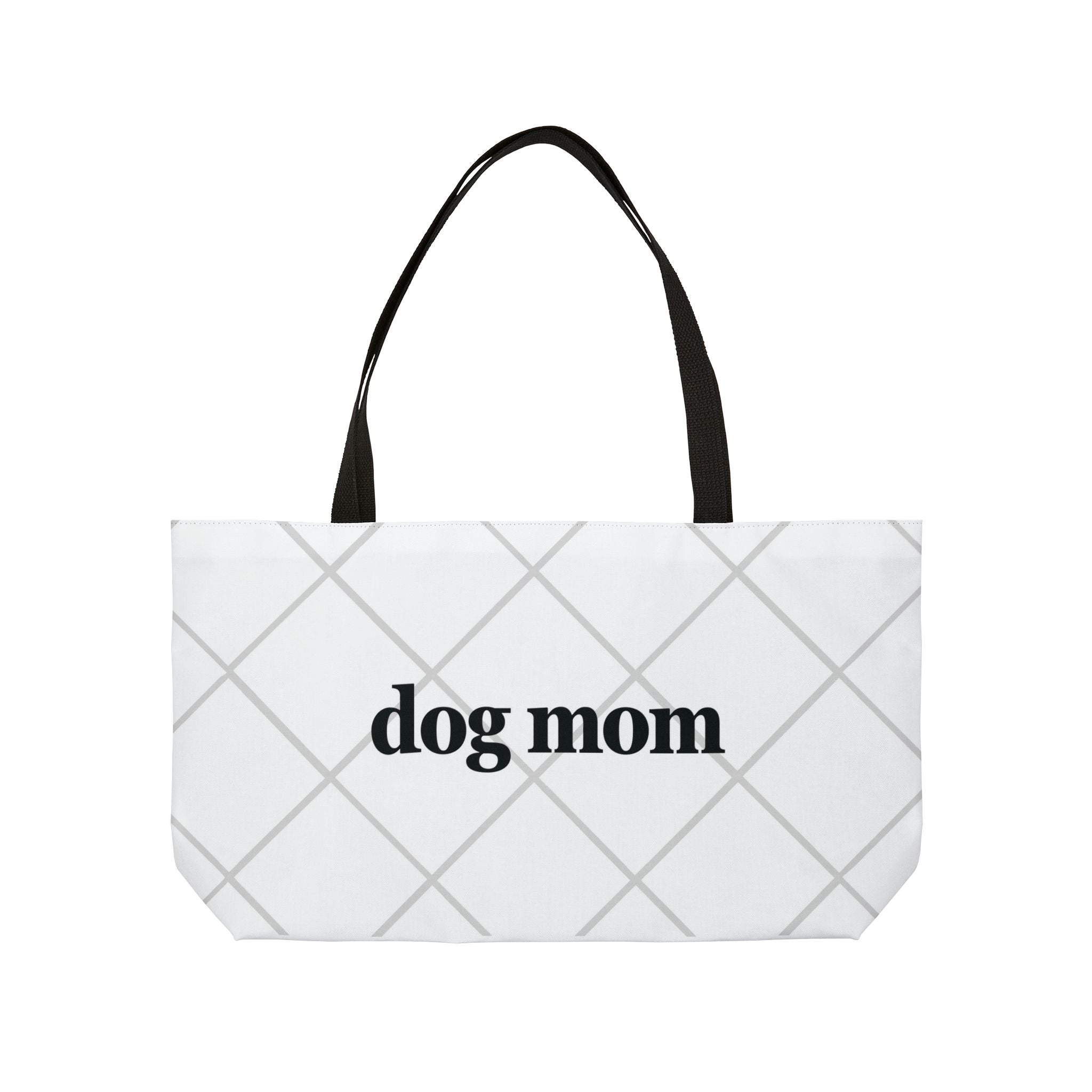 Dog Mom Cloud Print Farmers Market Tote Bag - Bags