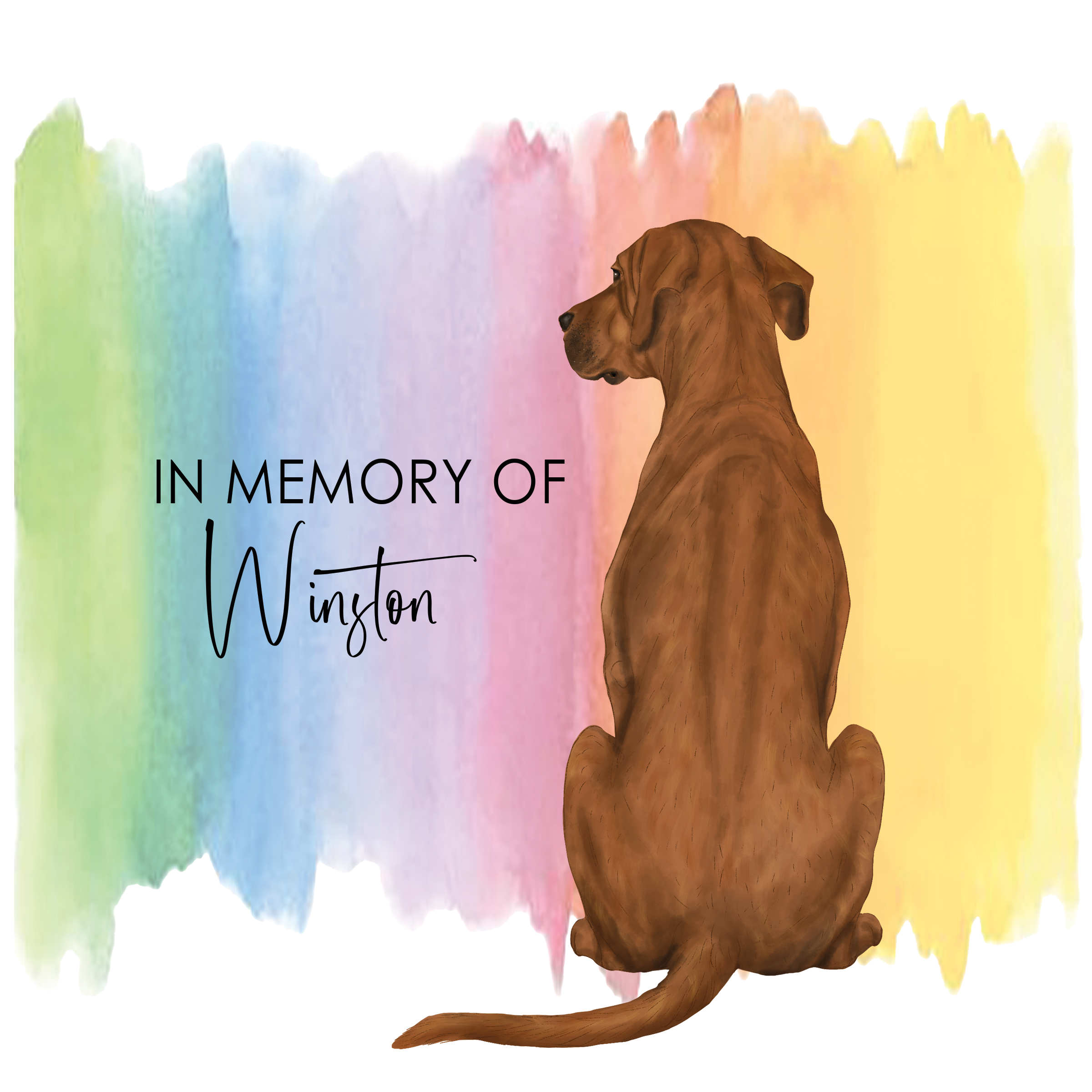 Rainbow Bridge Hardcover Dog Memorial Fill In Grief Journal with Custom Breed Graphic